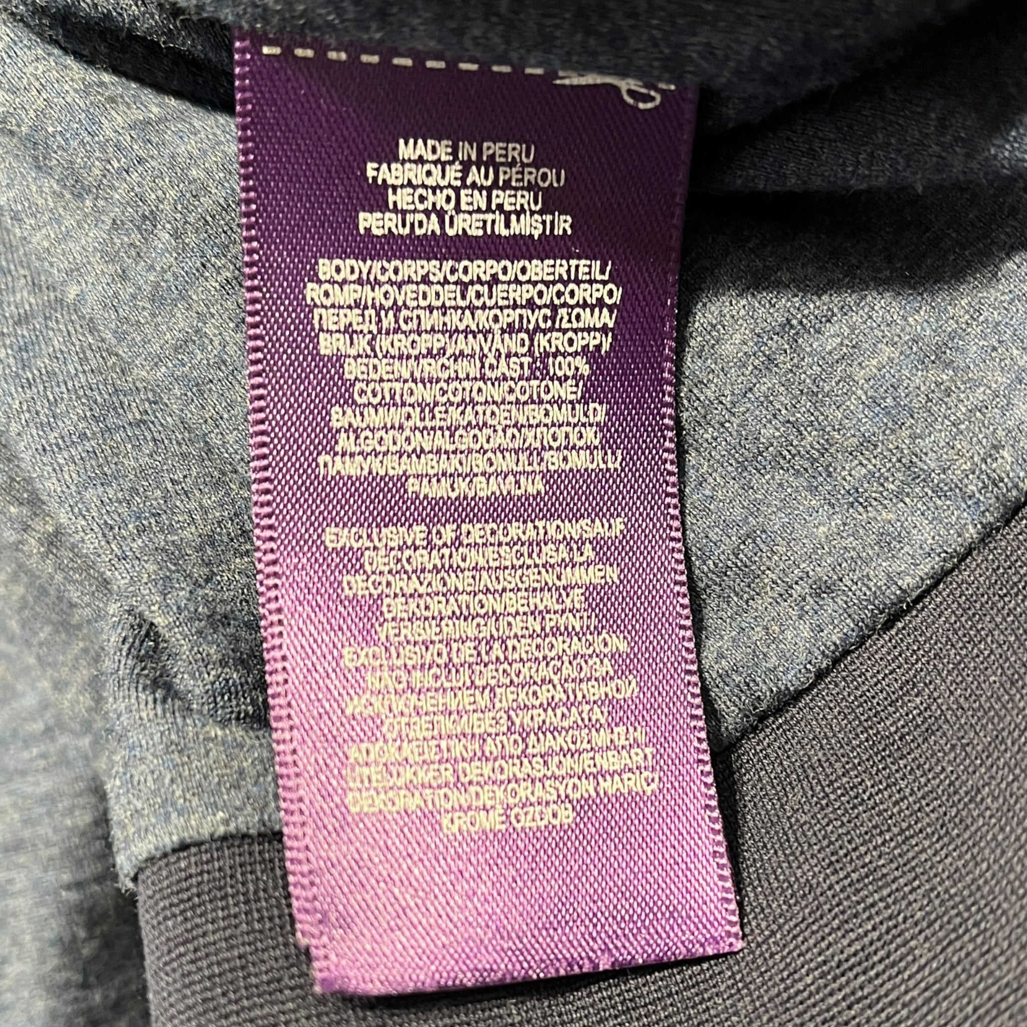 RALPH LAUREN PURPLE LABEL/Jacket/XL/Cotton/NVY/Quilted RL Purple Label Hoodie view 4