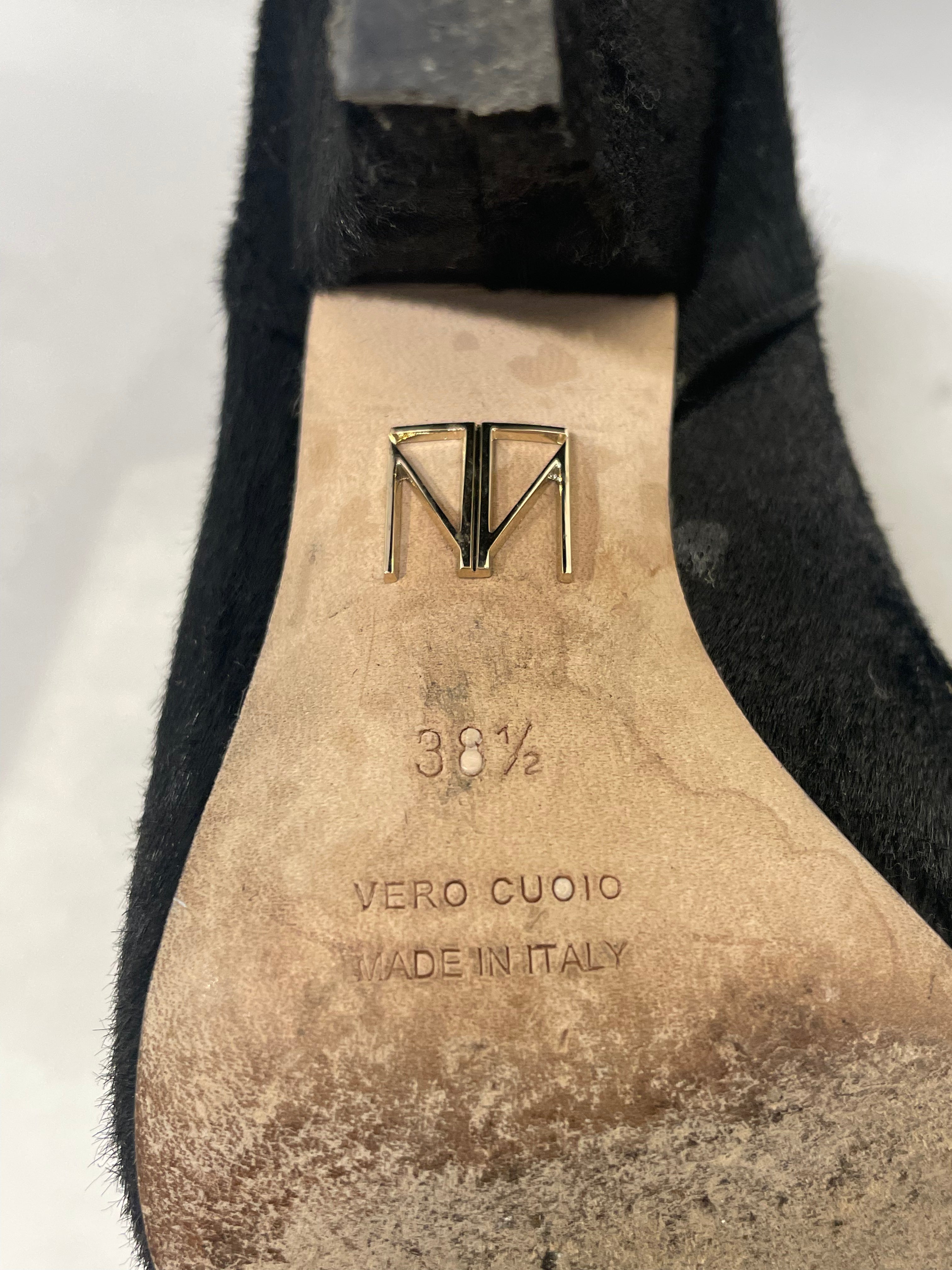 TAMARA MELLON/Boots/EU 38.5/Fur/BLK/ view 3