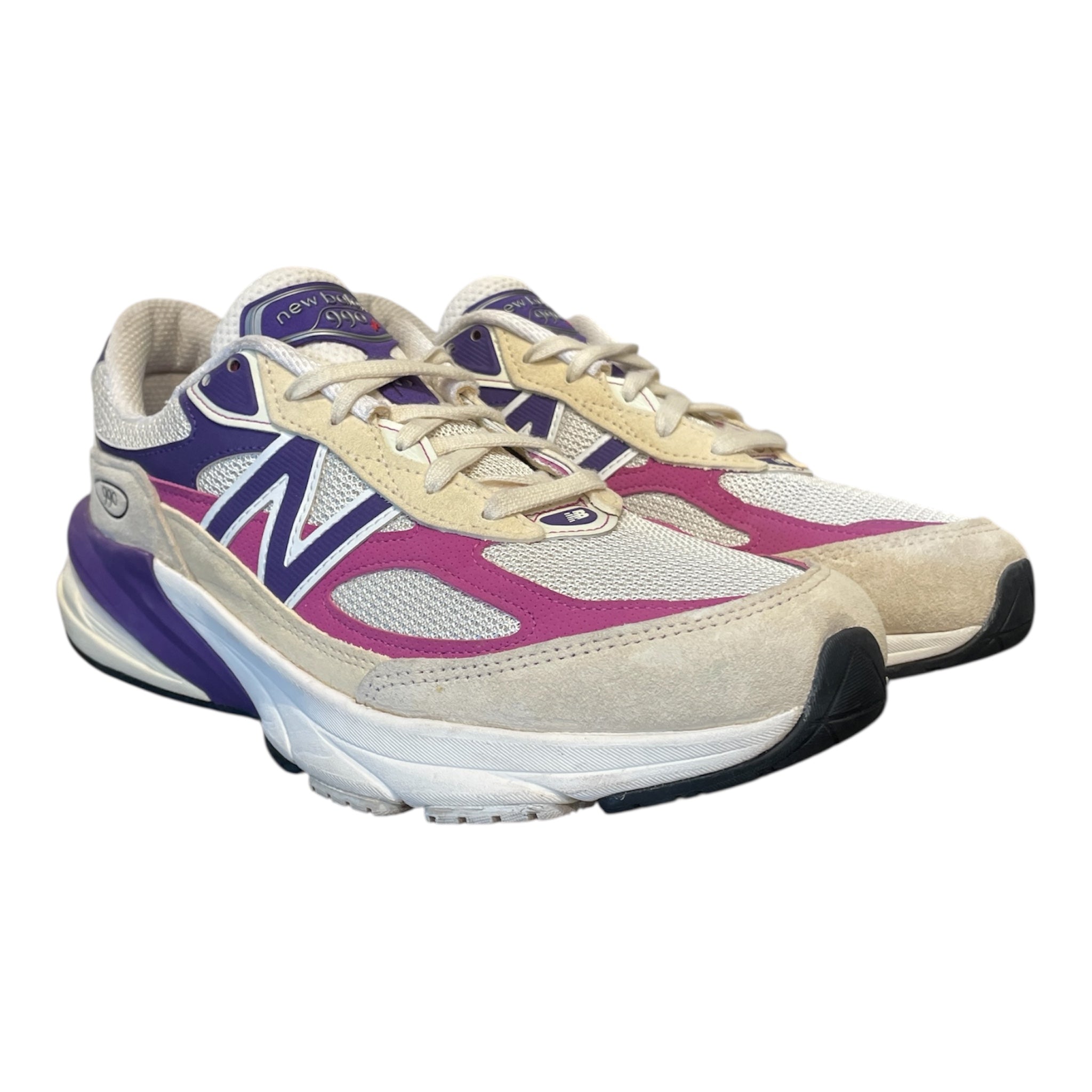 NEW BALANCE/Low-Sneakers/US 9.5/Nylon/PPL/990v6 TEDDY SANTIS MAGENTA view 1