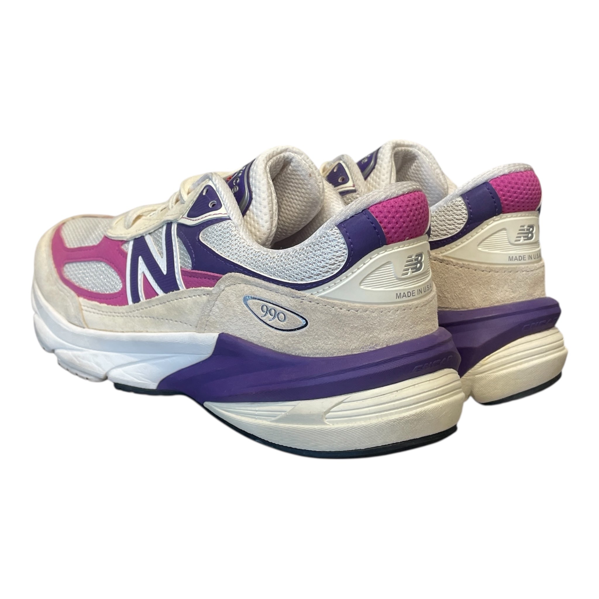 NEW BALANCE/Low-Sneakers/US 9.5/Nylon/PPL/990v6 TEDDY SANTIS MAGENTA view 2