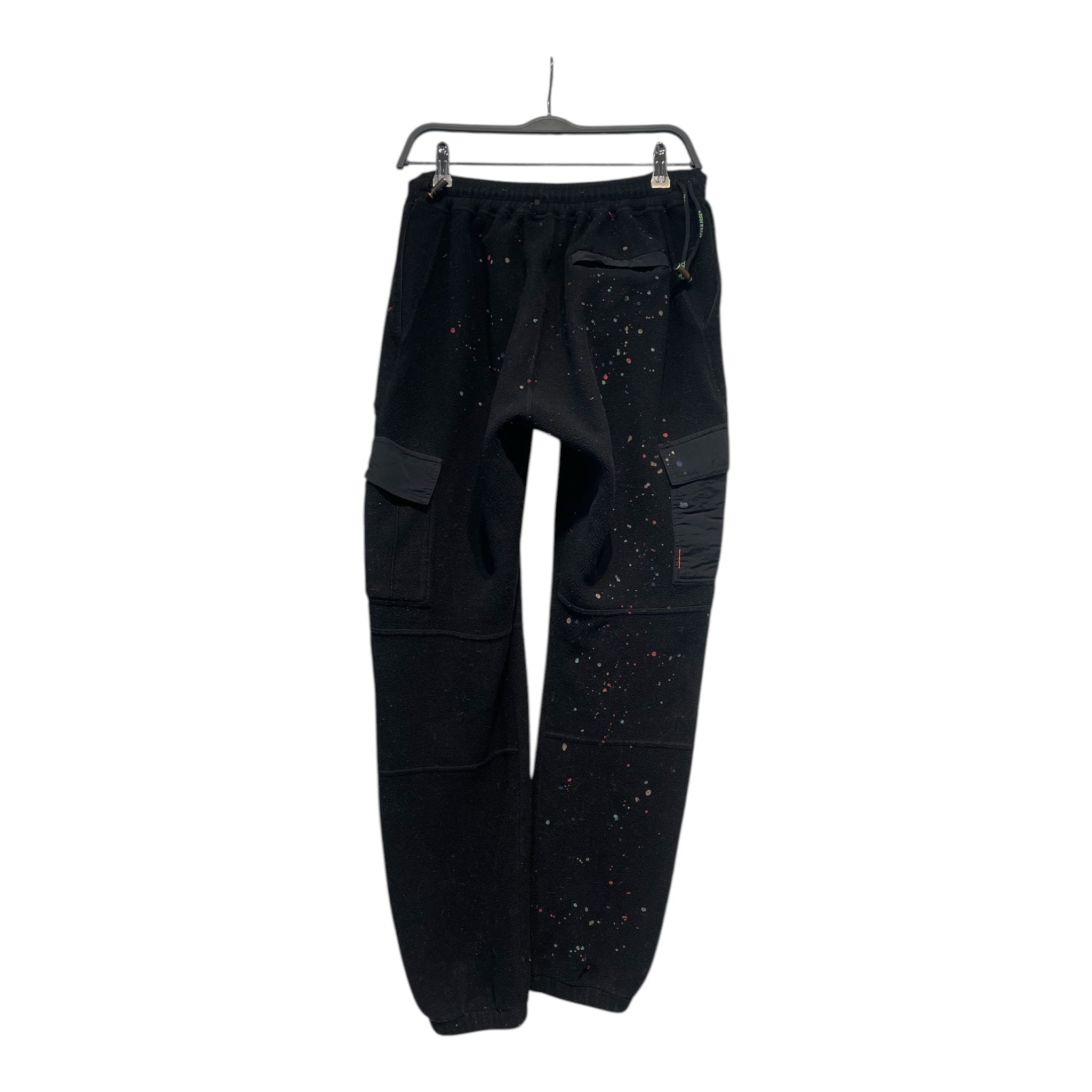 OFF-WHITE/Straight Pants/S/Cotton/BLK/paint splatter view 2