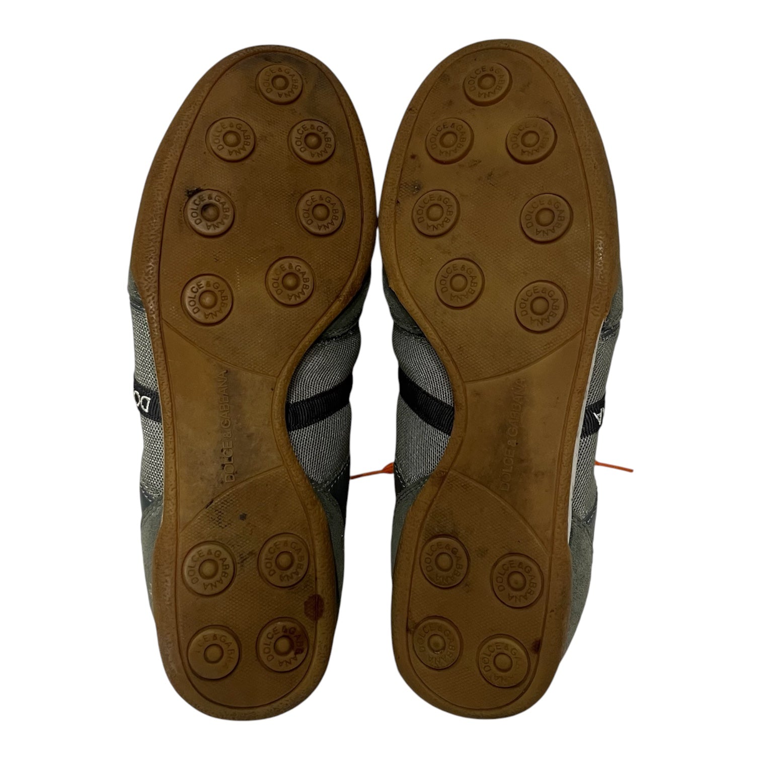 DOLCE&GABBANA/Low-Sneakers/US 8/GRY/orange laces view 3
