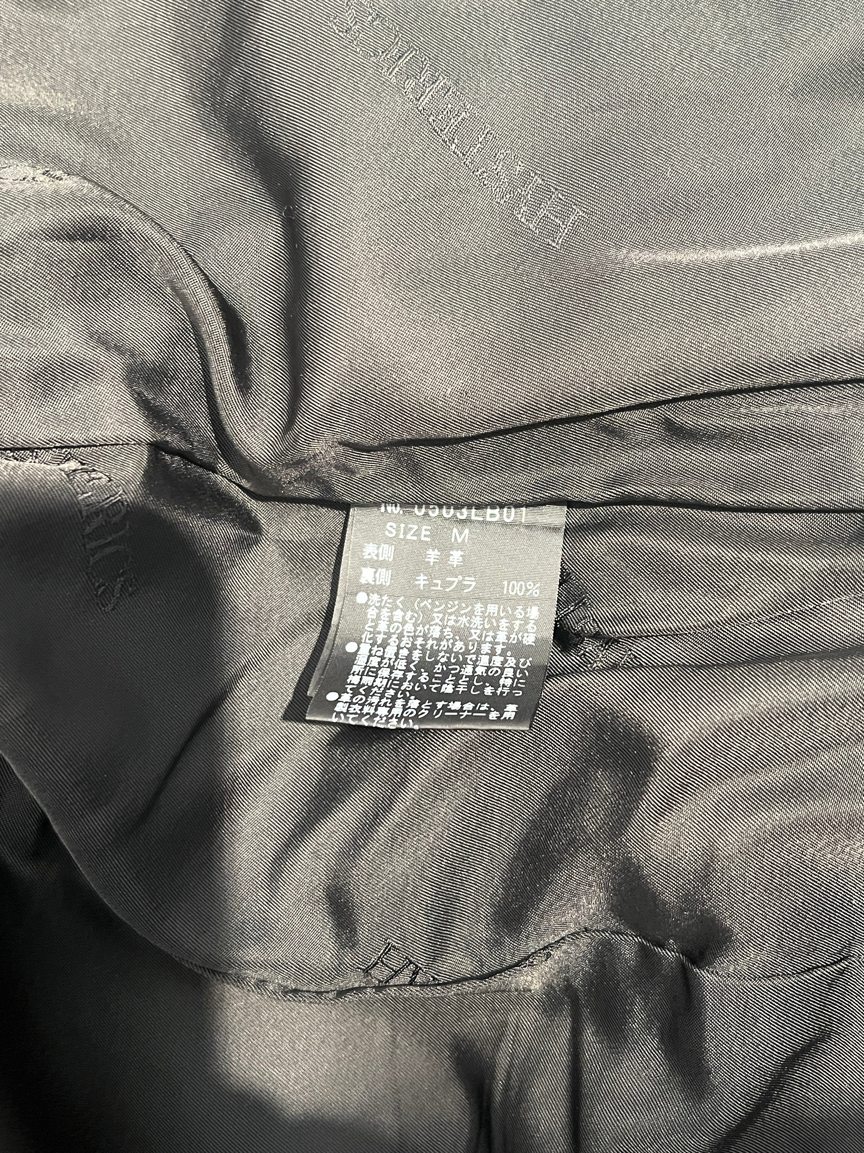 Hysterics/Riders Jkt (S)/M/Animal Pattern/Leather/BLK/SNAKESKIN view 4