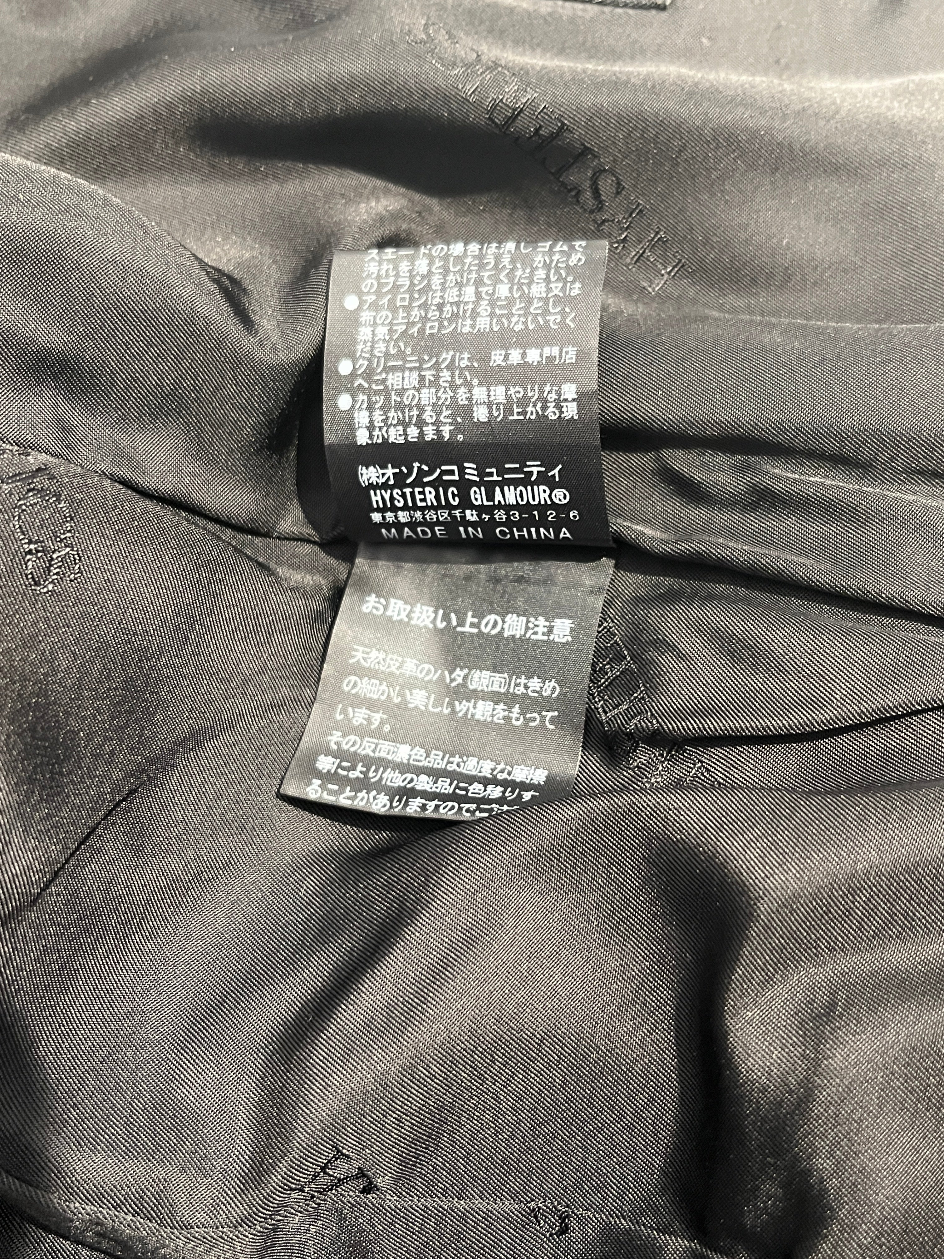 Hysterics/Riders Jkt (S)/M/Animal Pattern/Leather/BLK/SNAKESKIN view 5