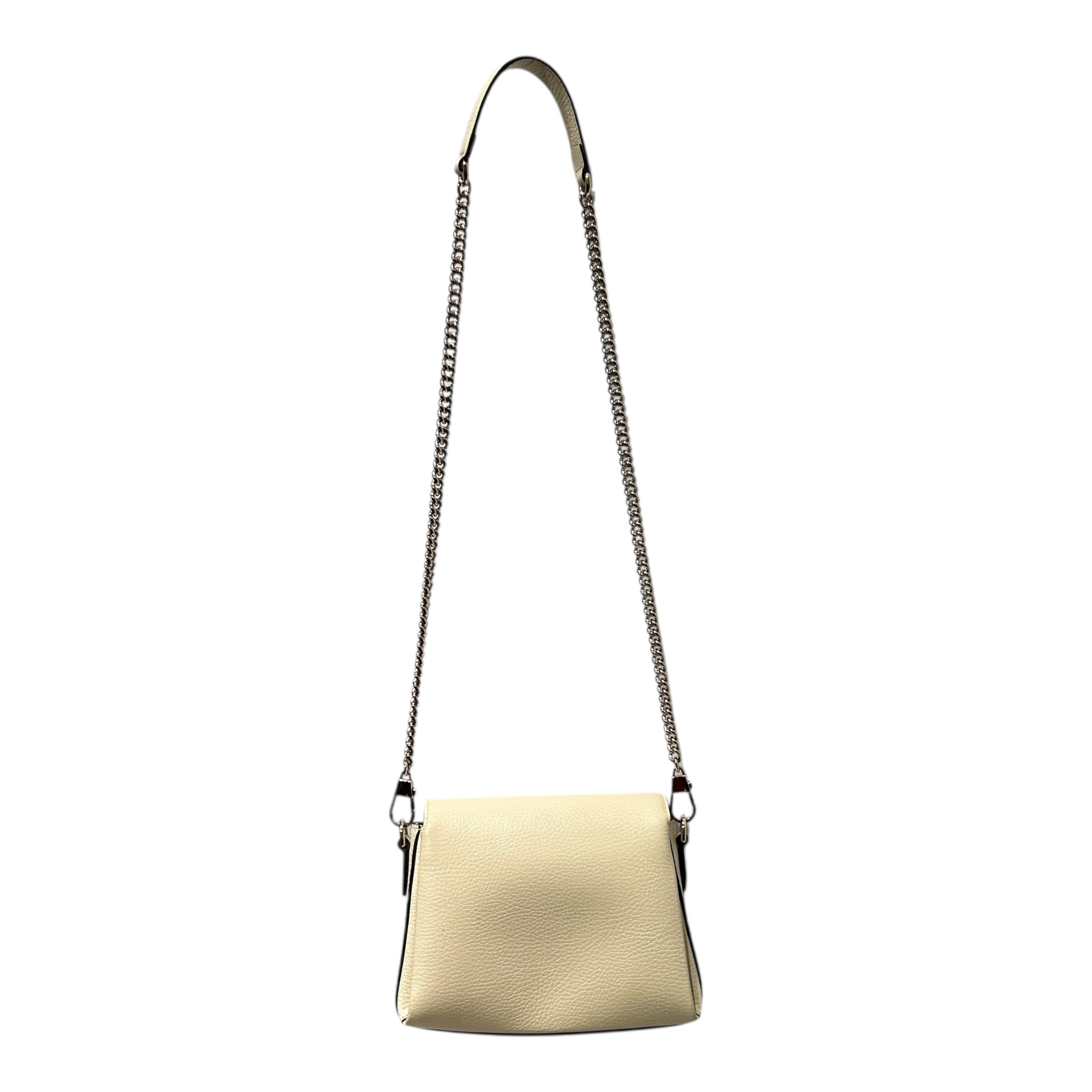 GUCCI/Bag/Leather/CRM/Cream Shoulder Bag w Silver GG view 2
