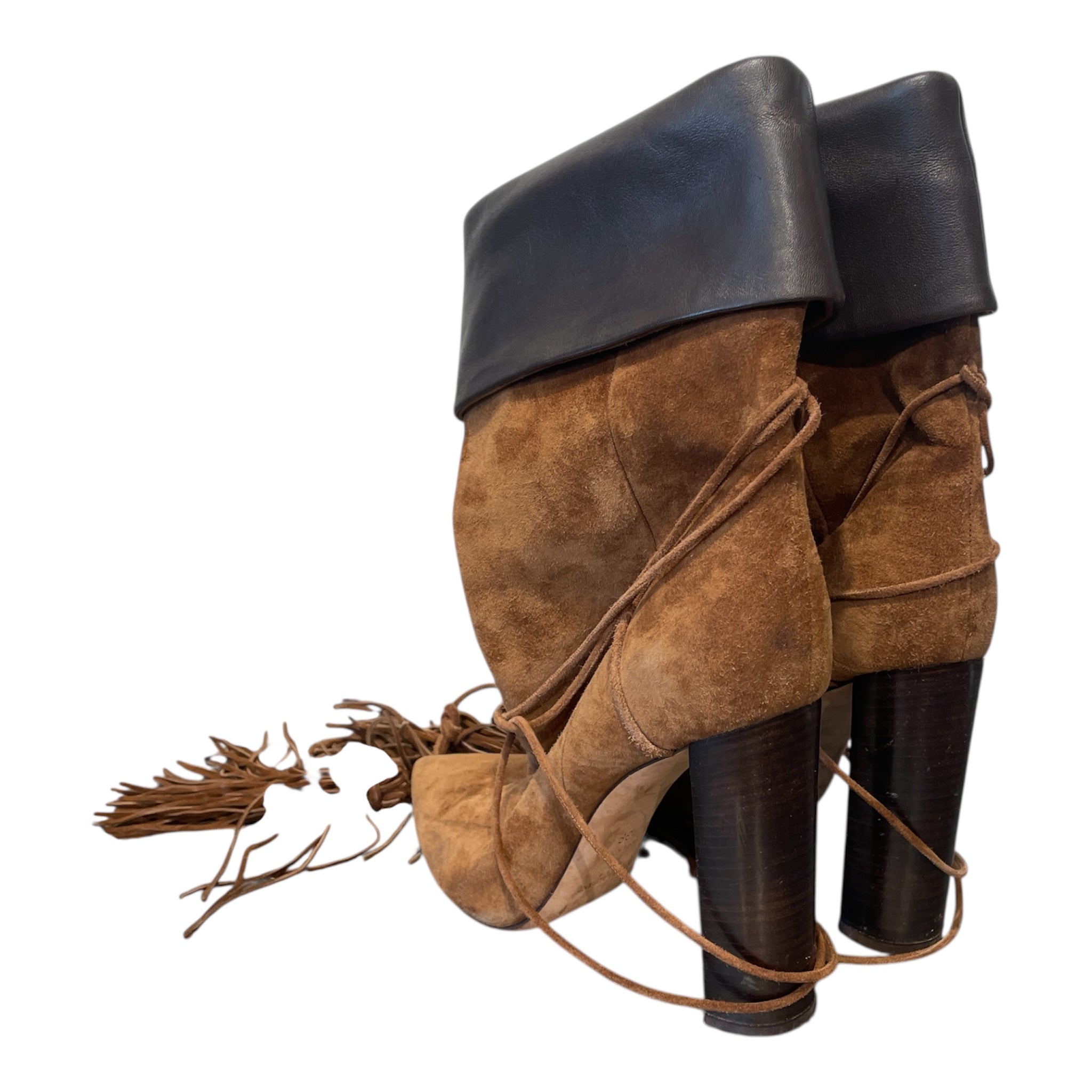 SAINT LAURENT/Booties/EU 39/Suede/CML/ view 2