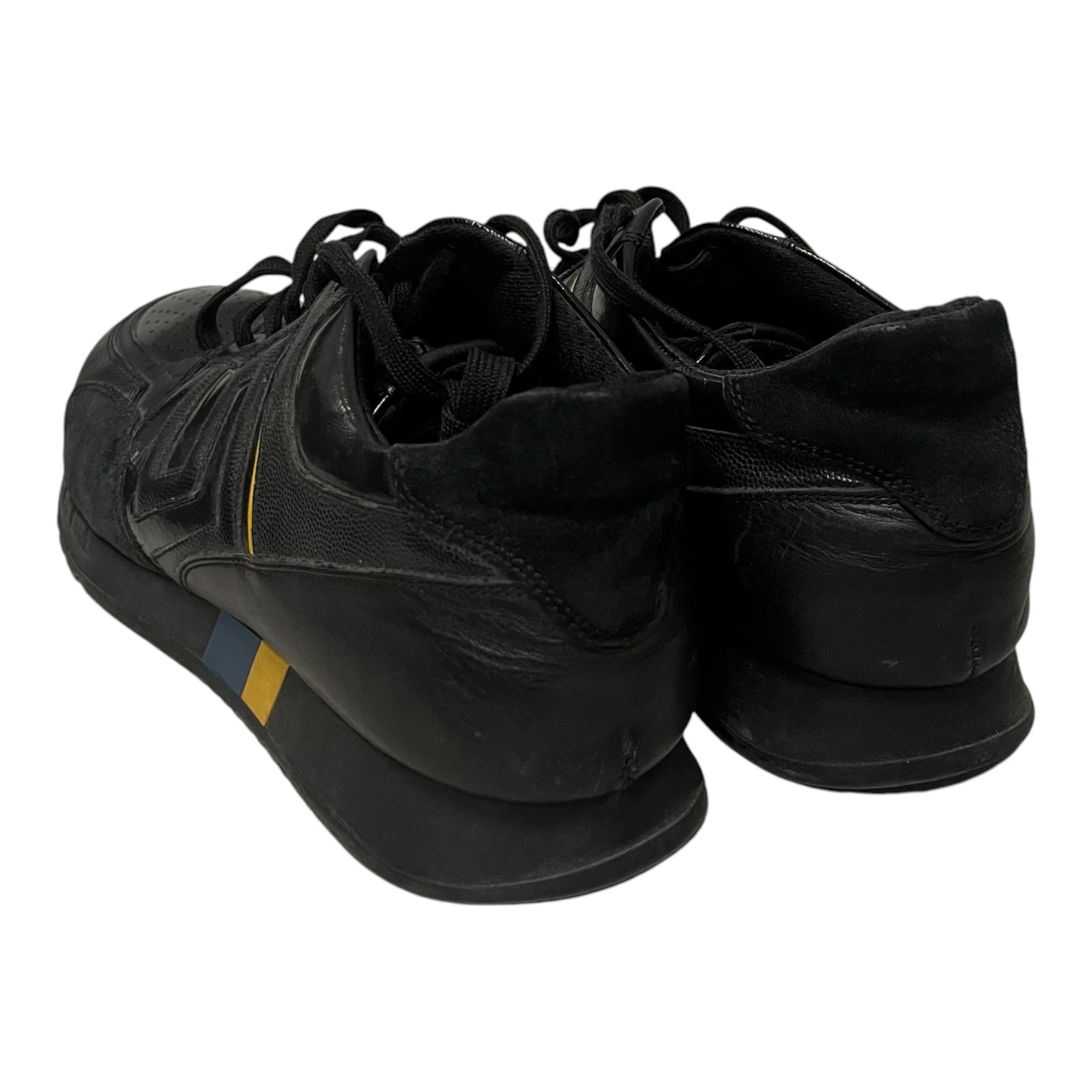 VERSACE/Low-Sneakers/US 9/Leather/BLK/greca view 2