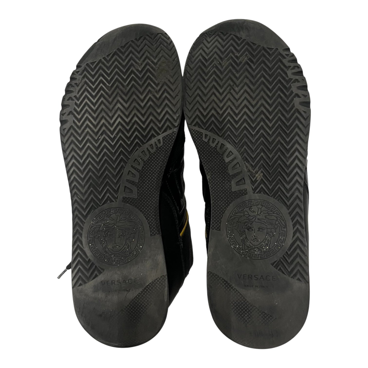 VERSACE/Low-Sneakers/US 9/Leather/BLK/greca view 3