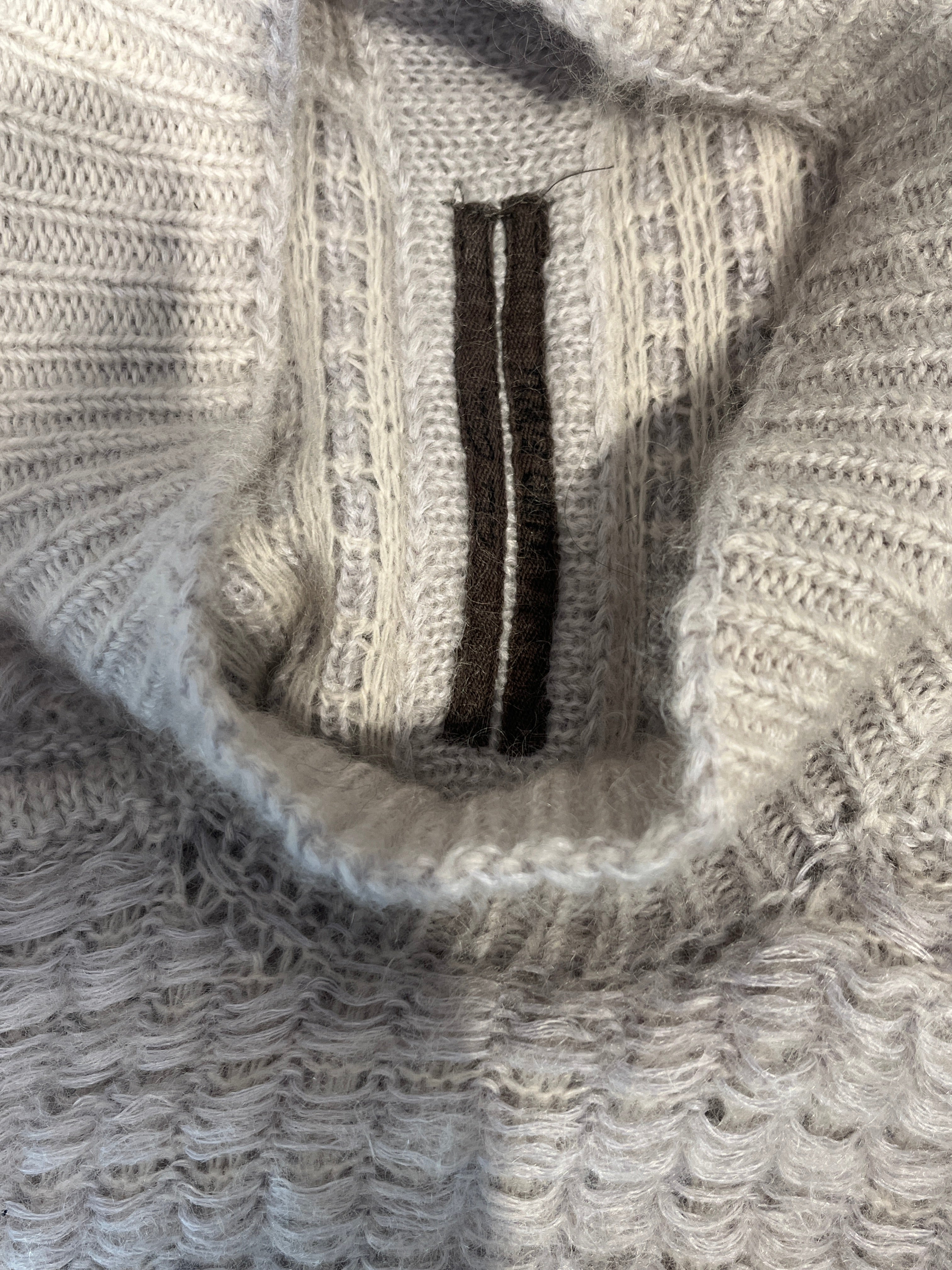 Rick Owens/Sweater/Cotton/WHT/SUPER KID MOHAIR LIMO FW11 view 5
