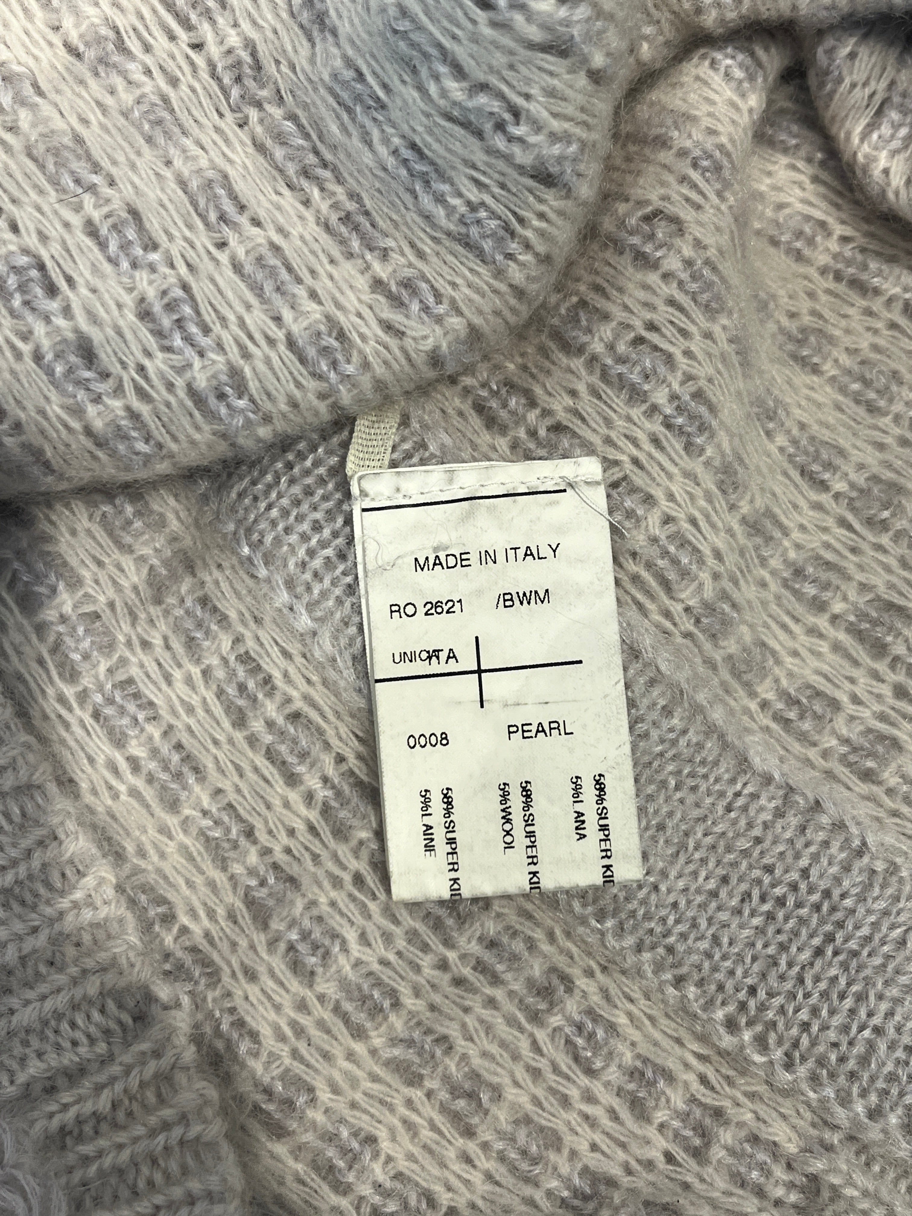 Rick Owens/Sweater/Cotton/WHT/SUPER KID MOHAIR LIMO FW11 view 3