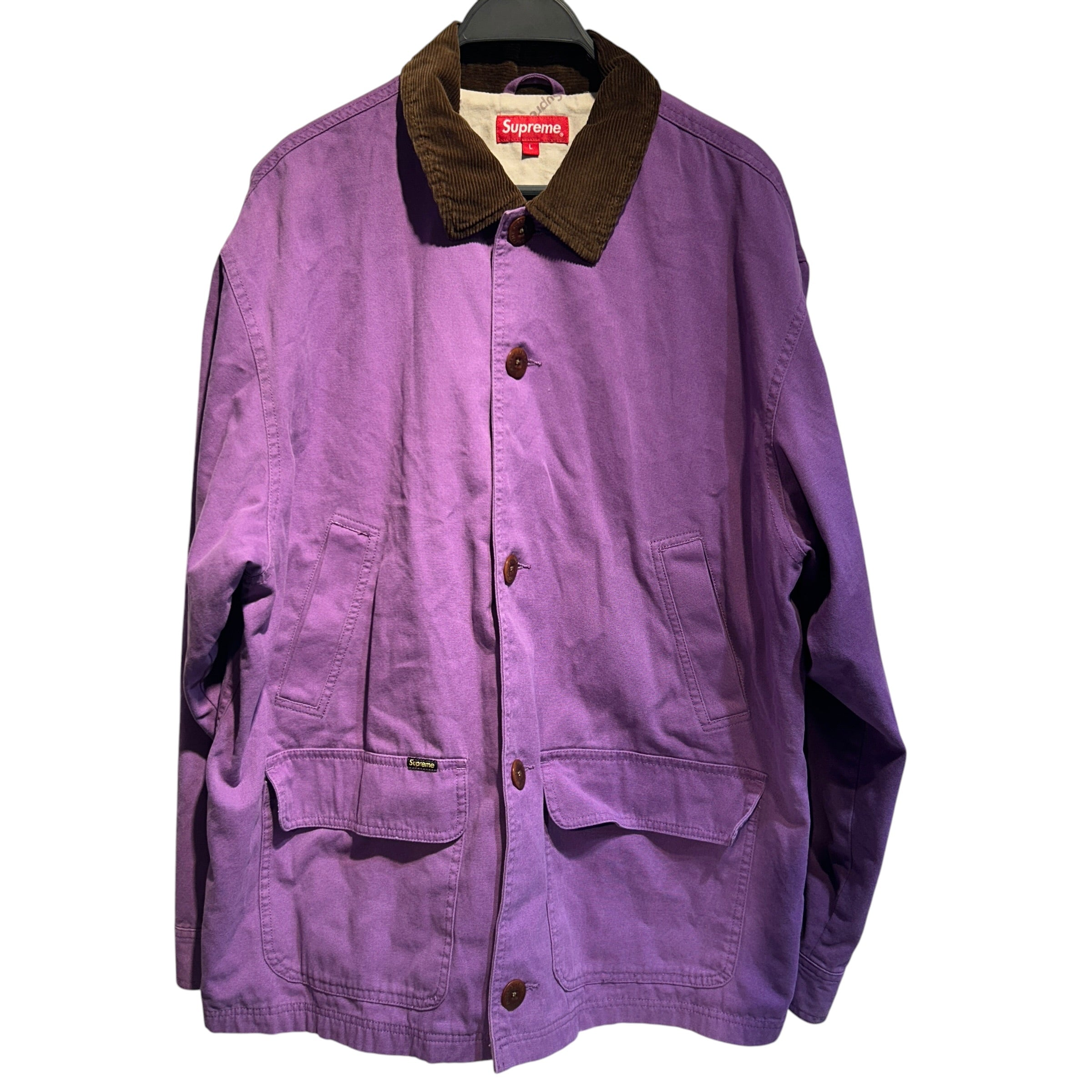 Supreme/Coat/L/Cotton/PPL/brwn corduroy collar view 1