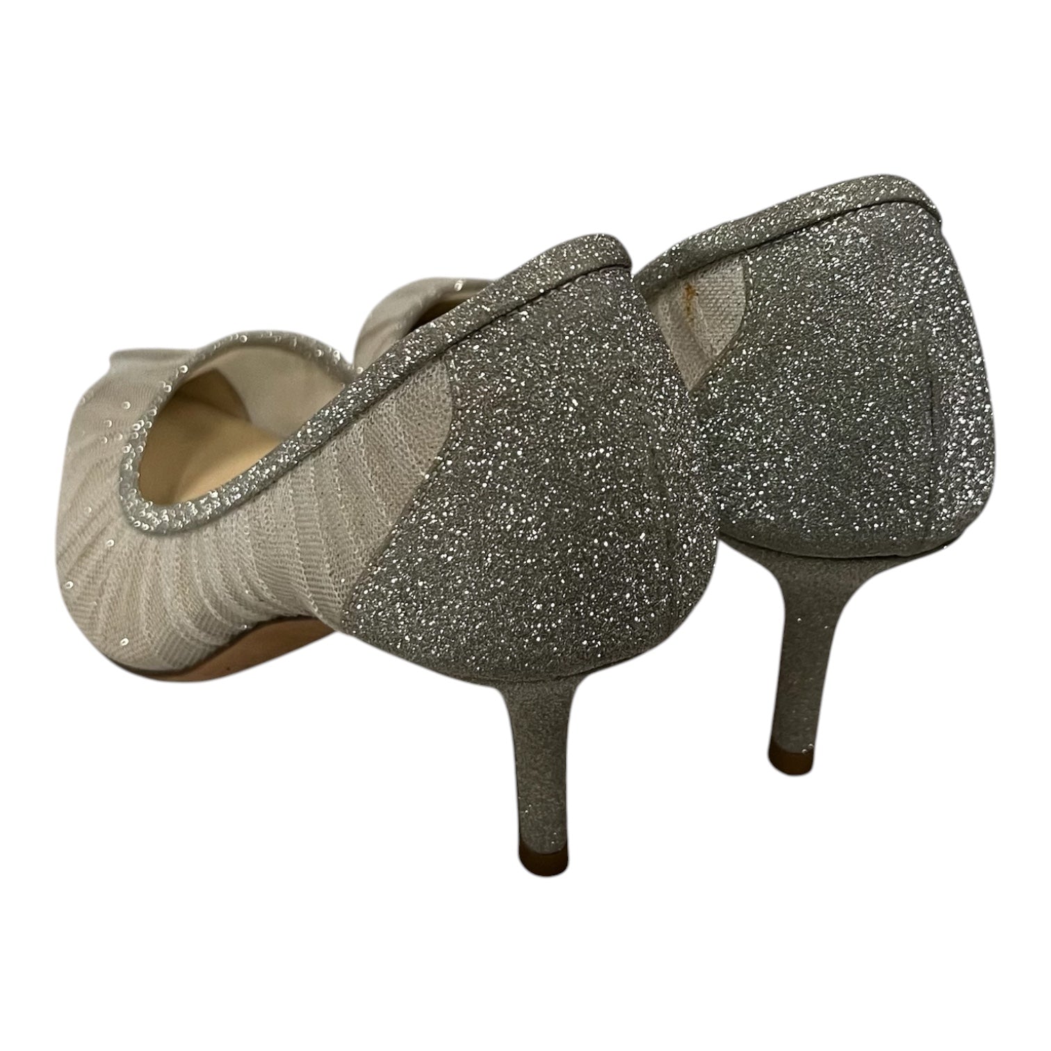 JIMMY CHOO/Heels/US 5/Glitter/SLV/mesh glitter pointed toe view 2