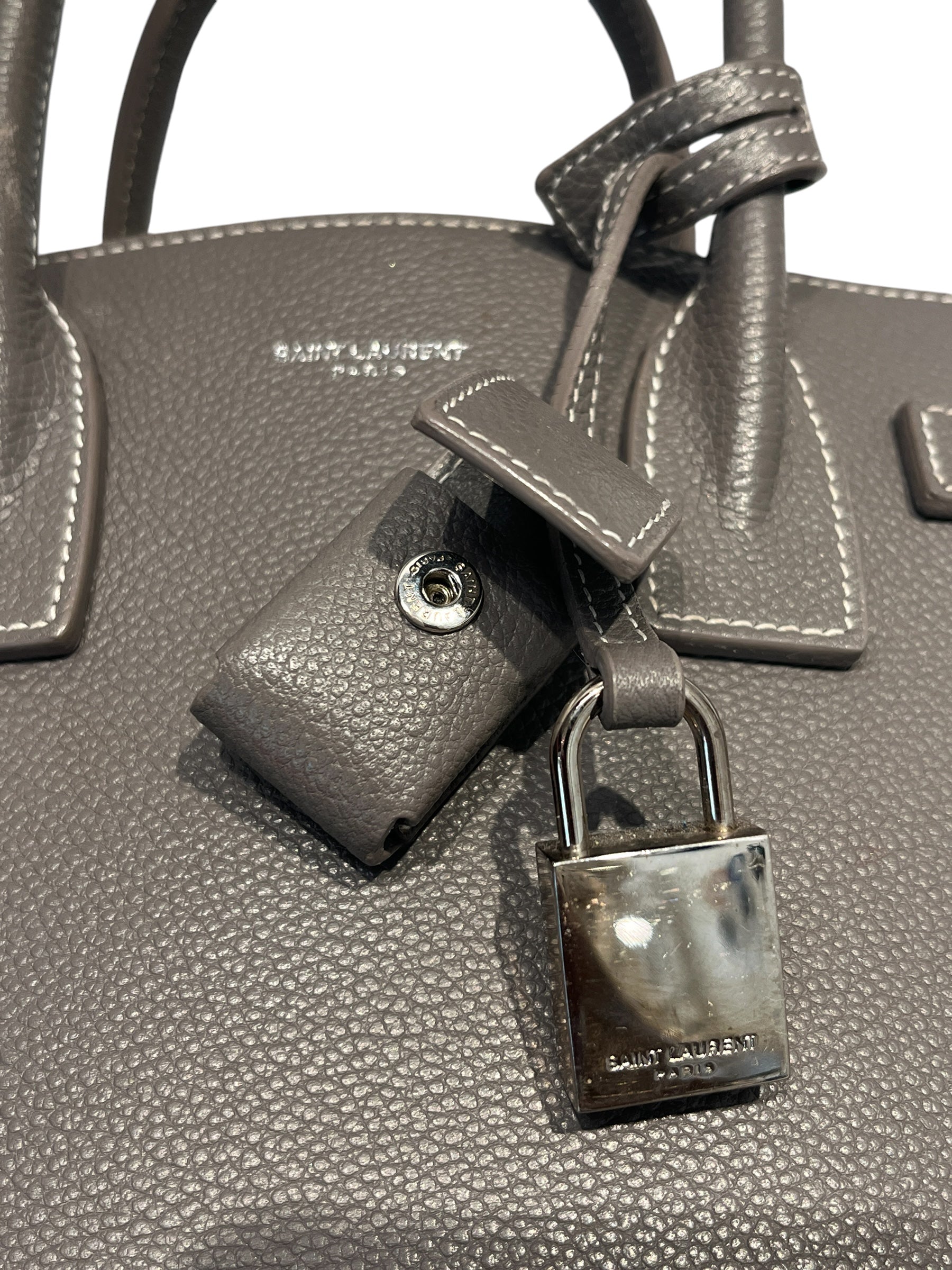 SAINT LAURENT/Hand Bag/Leather/GRY/SACDEJOUR view 4