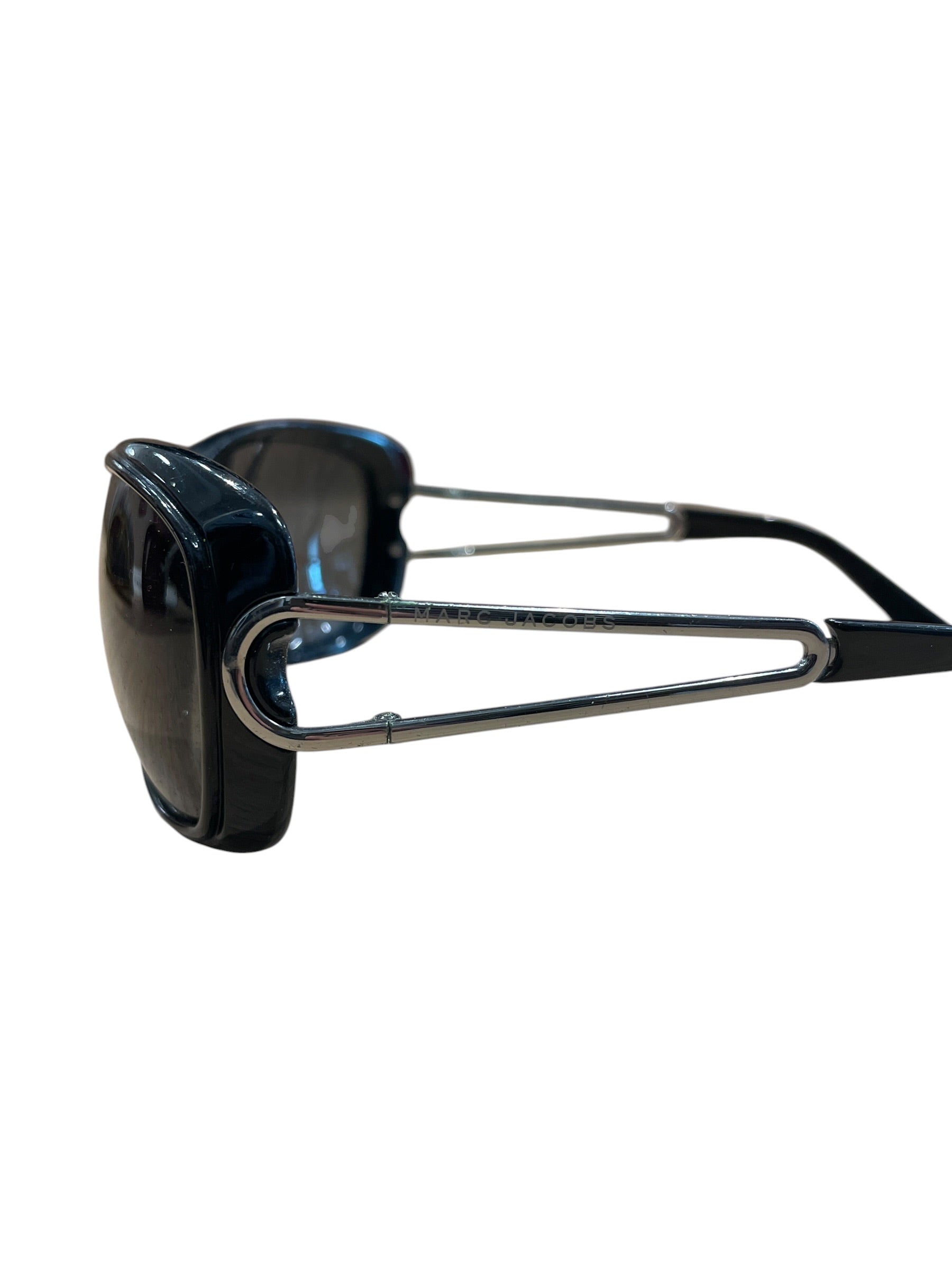 MARC BY MARC JACOBS/Sunglasses/Celluloid/BLK/L's/BLACK SILVER FOLD MJ023 view 2