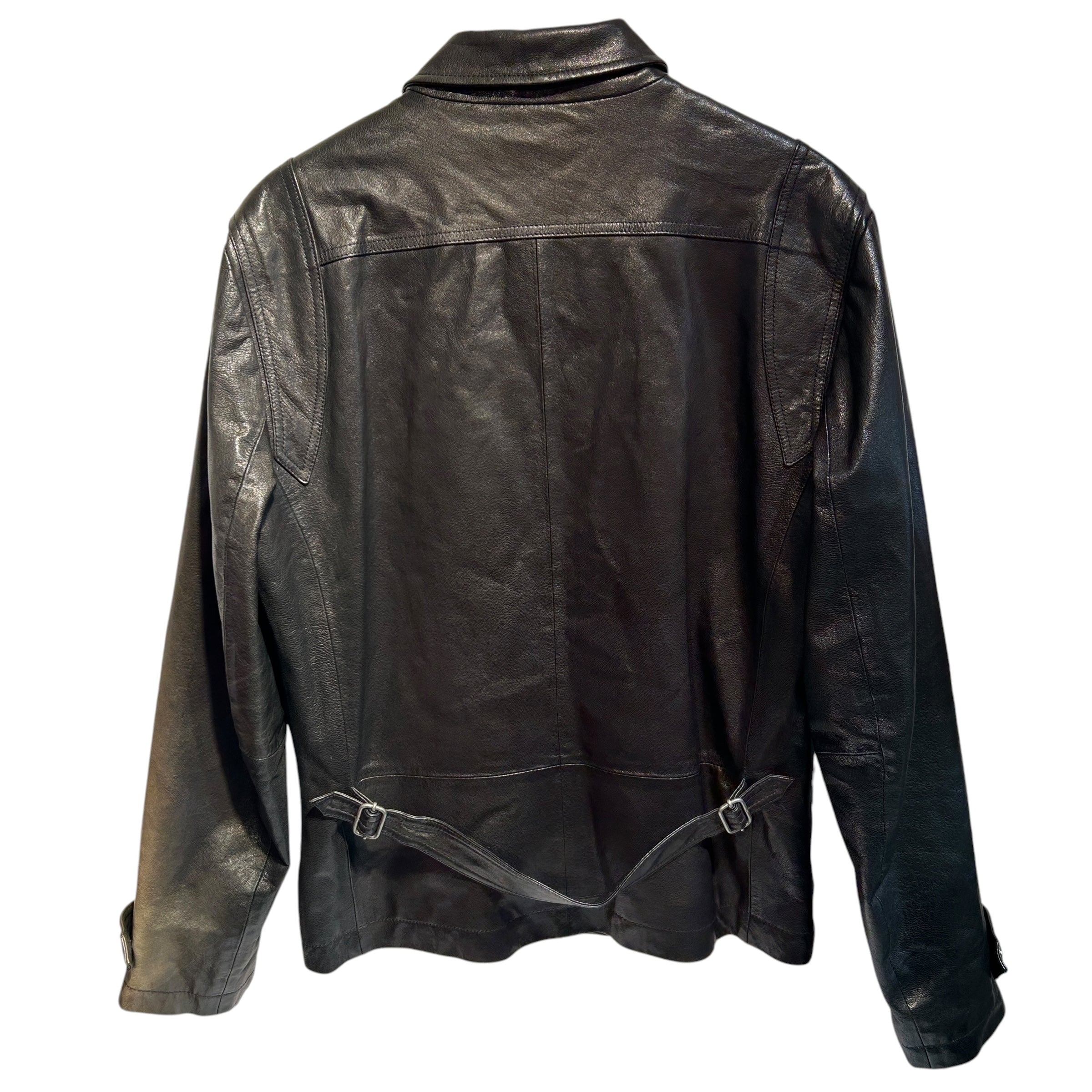john varvatos/Leather Jkt/42/Leather/BLK/Goat Skin Motorcycle Jacket view 2