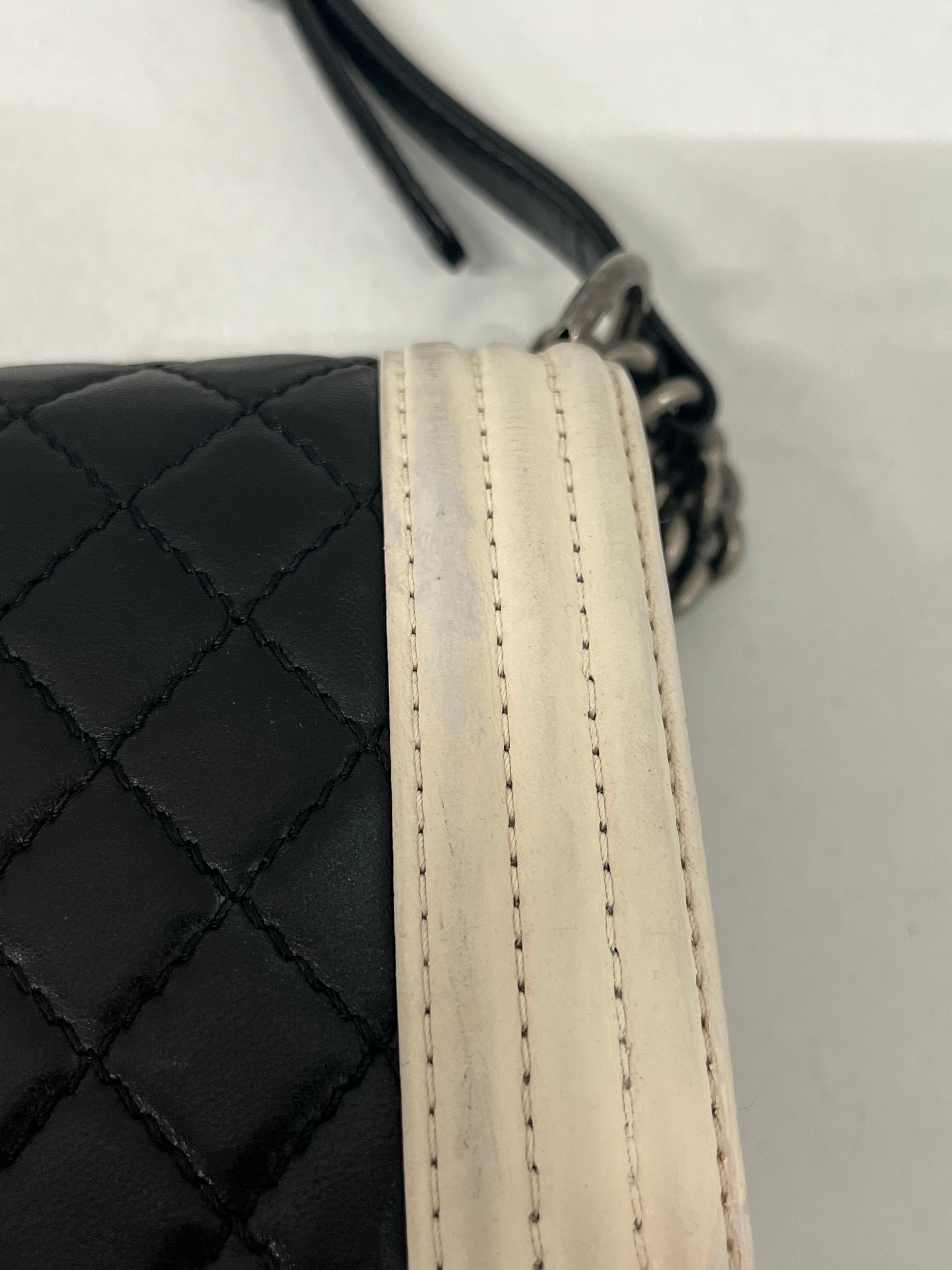 CHANEL/Bag/Leather/BLK/BOY BAG BLK & WHITE 18035777 view 4