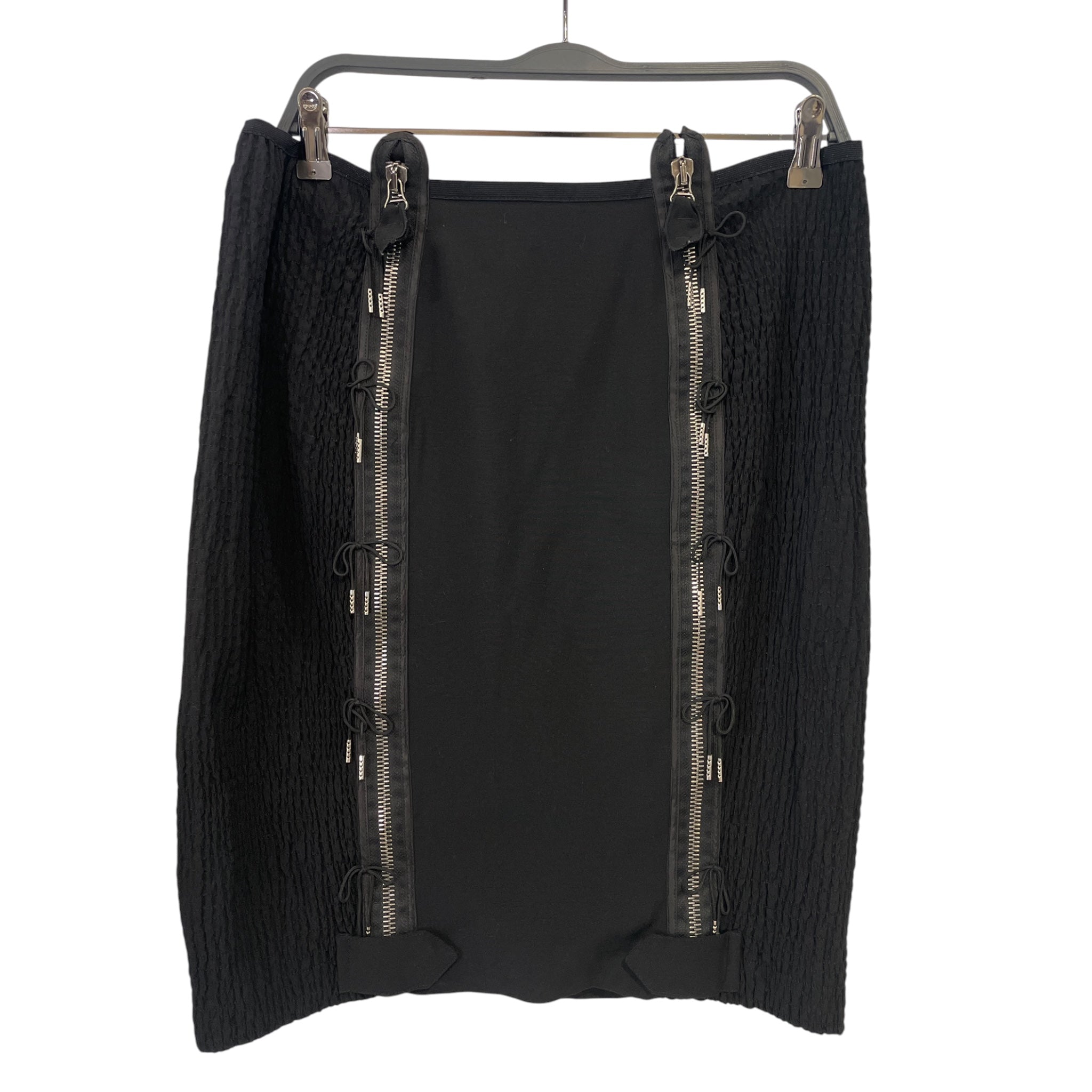Jean Paul Gaultier/Skirt/42/Cotton/BLK/Zipper & Bows view 1