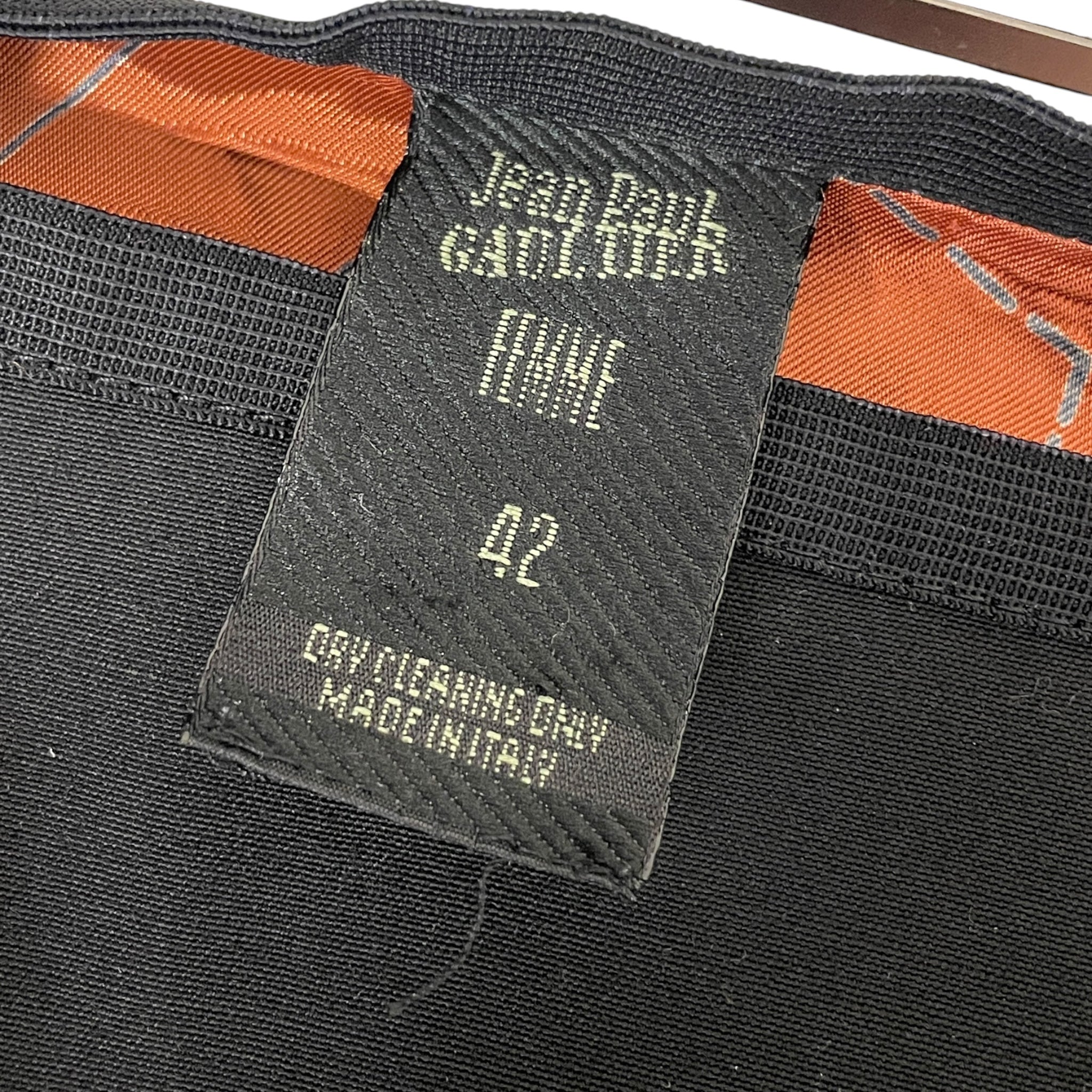 Jean Paul Gaultier/Skirt/42/Cotton/BLK/Zipper & Bows view 3
