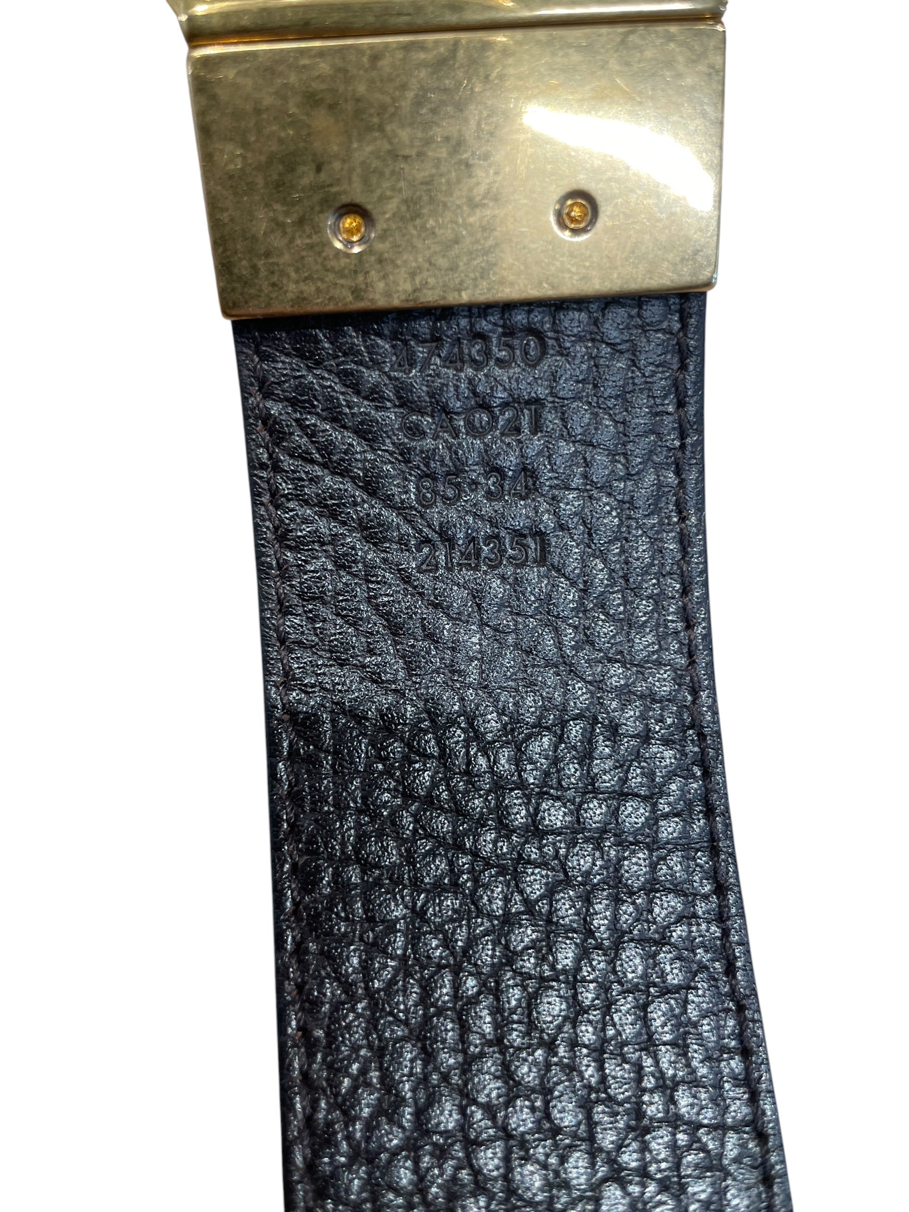 GUCCI/Belt/Leather/BLK/M's/3M3G448 view 3