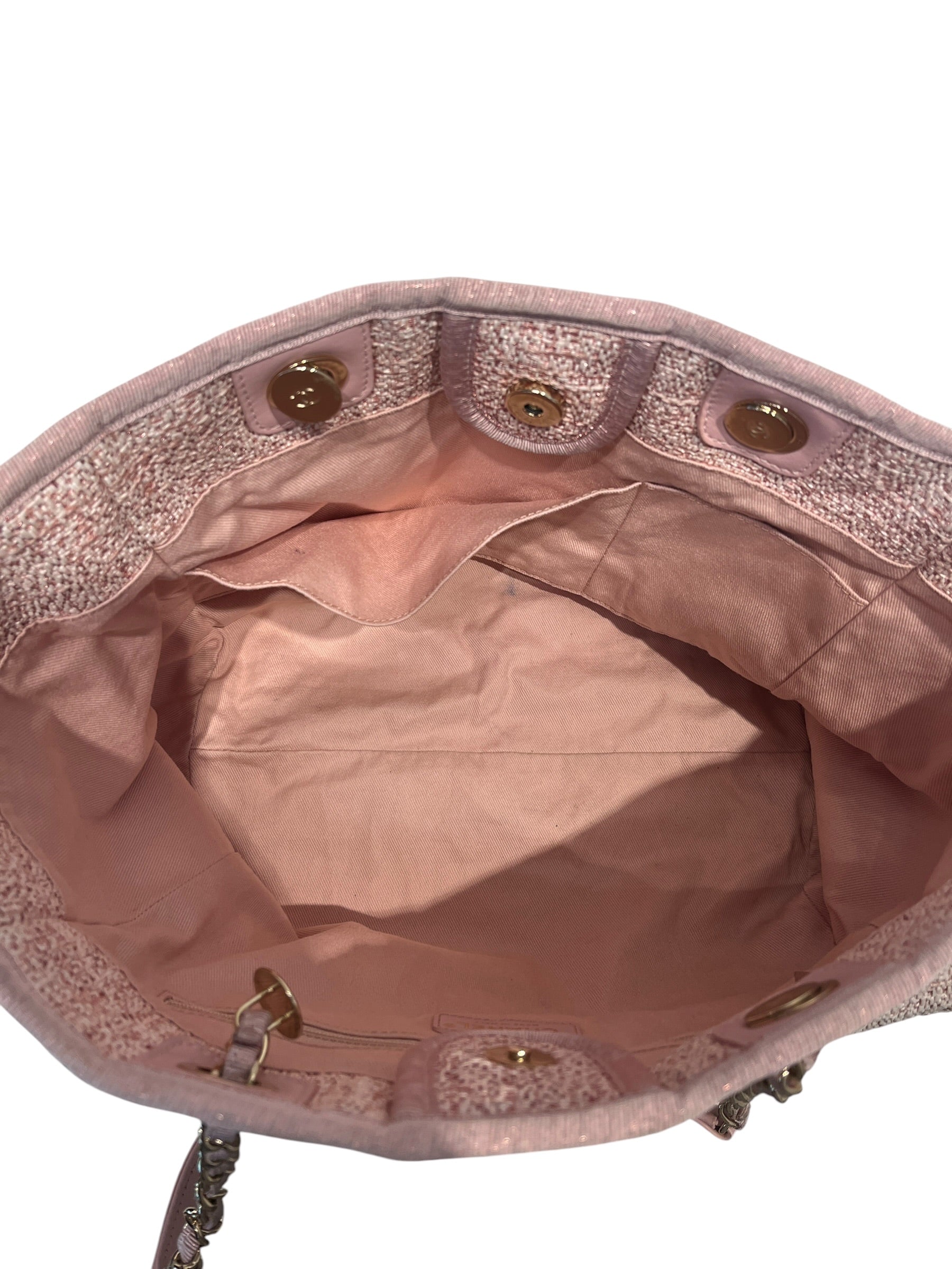 CHANEL/Tote Bag/Cotton/PNK/31 DEAUVILLE PINK CAMBON TOTE view 4