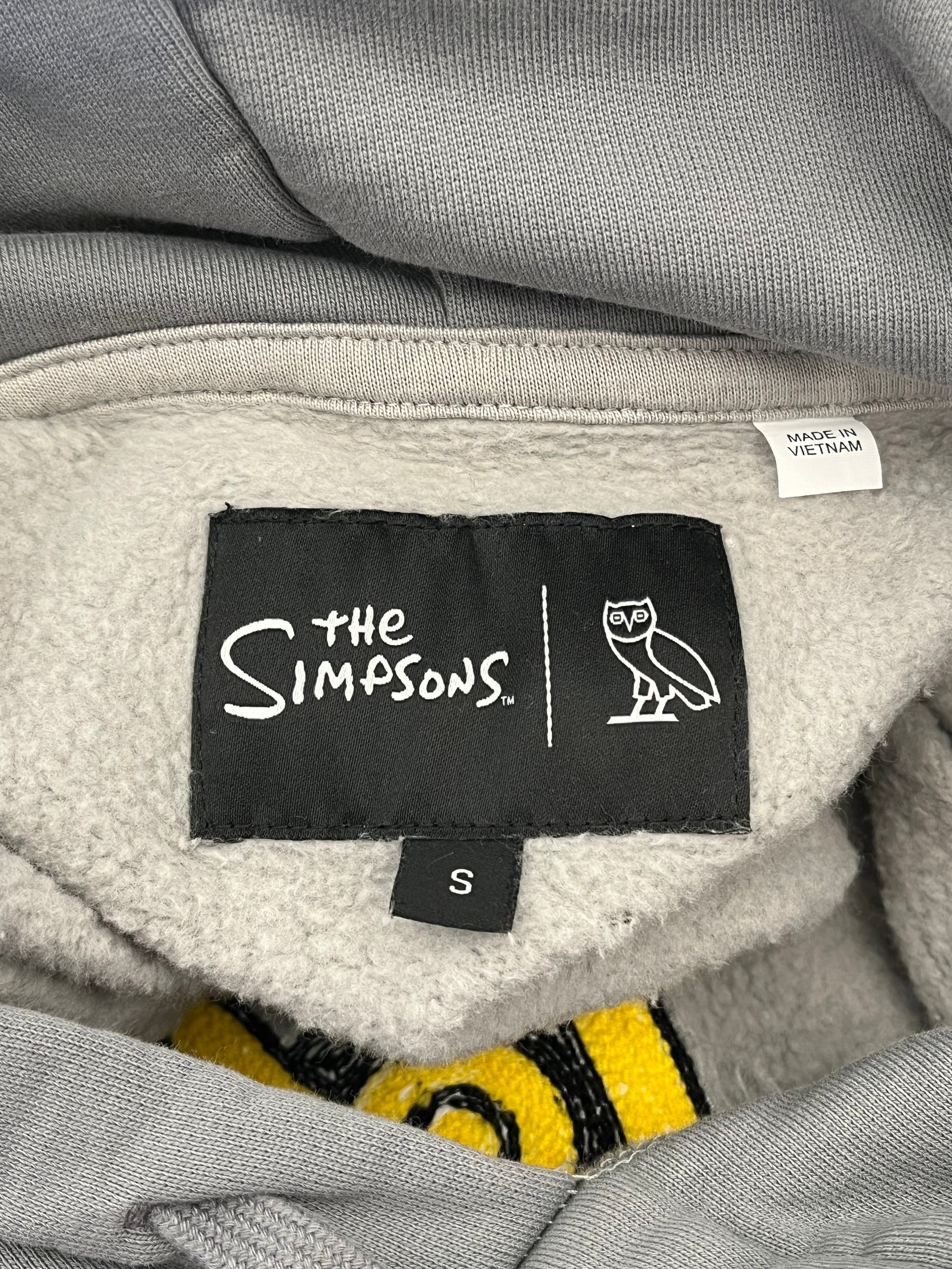 OCTOBERS VERY OWN(OVO)/Hoodie/S/Cotton/GRY/Yellow Owl/Simpsons view 6