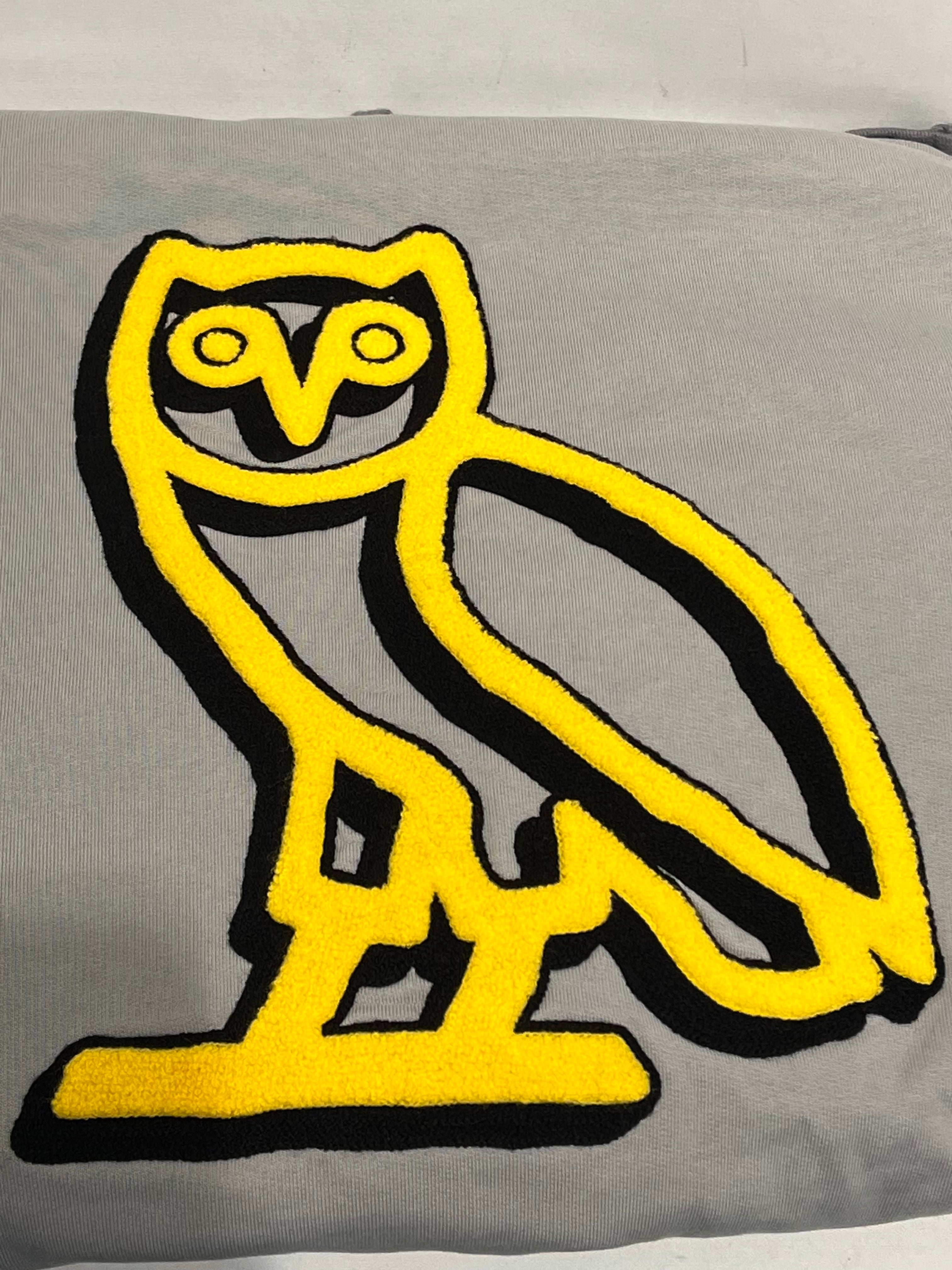 OCTOBERS VERY OWN(OVO)/Hoodie/S/Cotton/GRY/Yellow Owl/Simpsons view 3