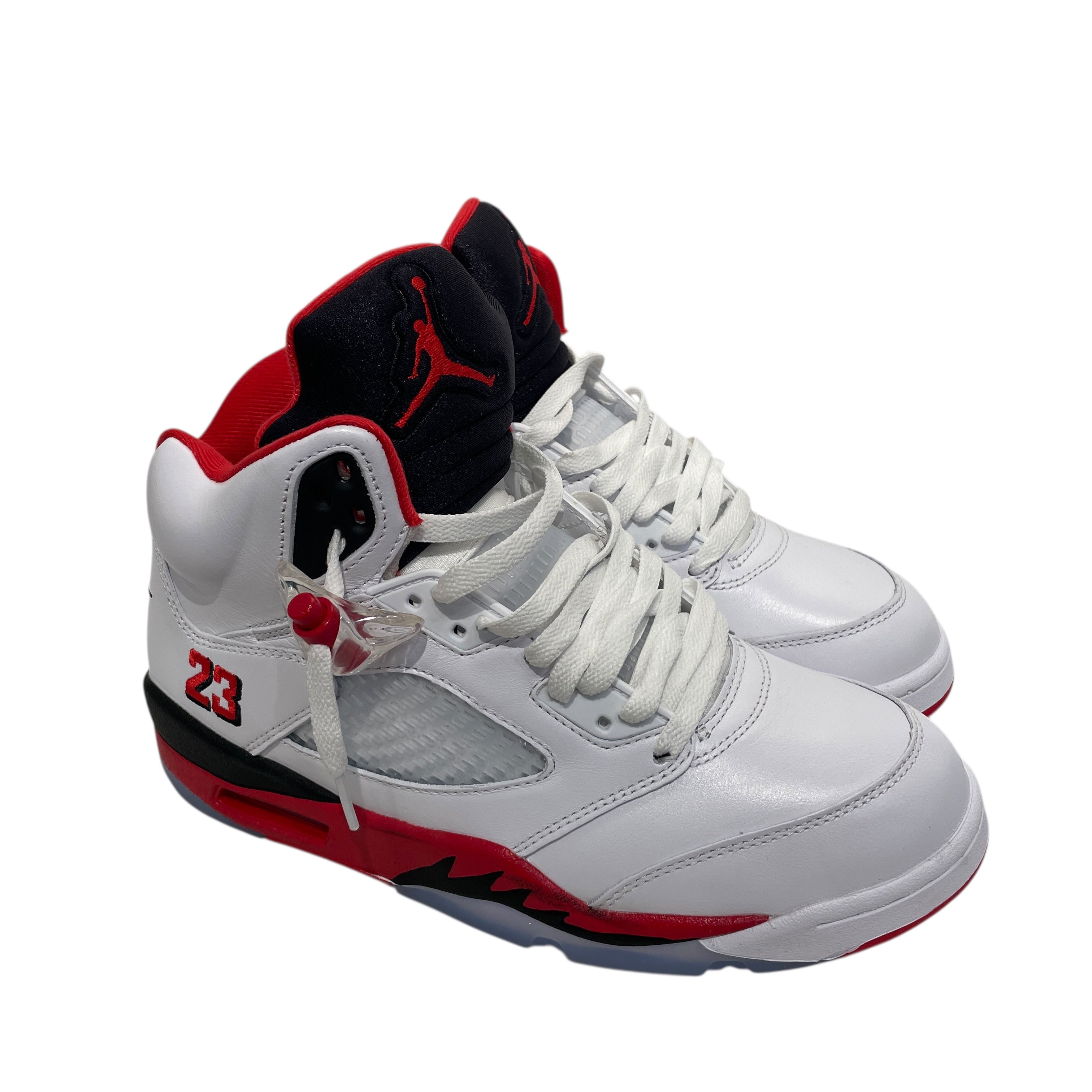 NIKE/AIR JORDAN 5/Hi-Sneakers/US 8/Leather/RED/HQ7978-101 view 1