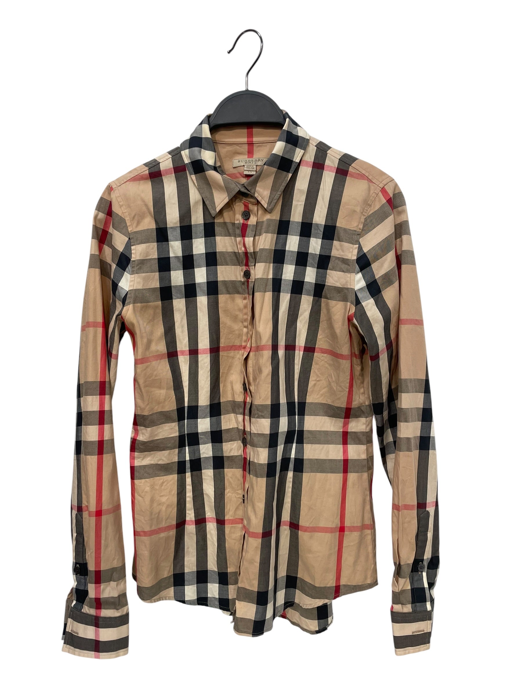 BURBERRY BRIT/Shirt/XS/Plaid/Cotton/MLT/Check Button Up view 1