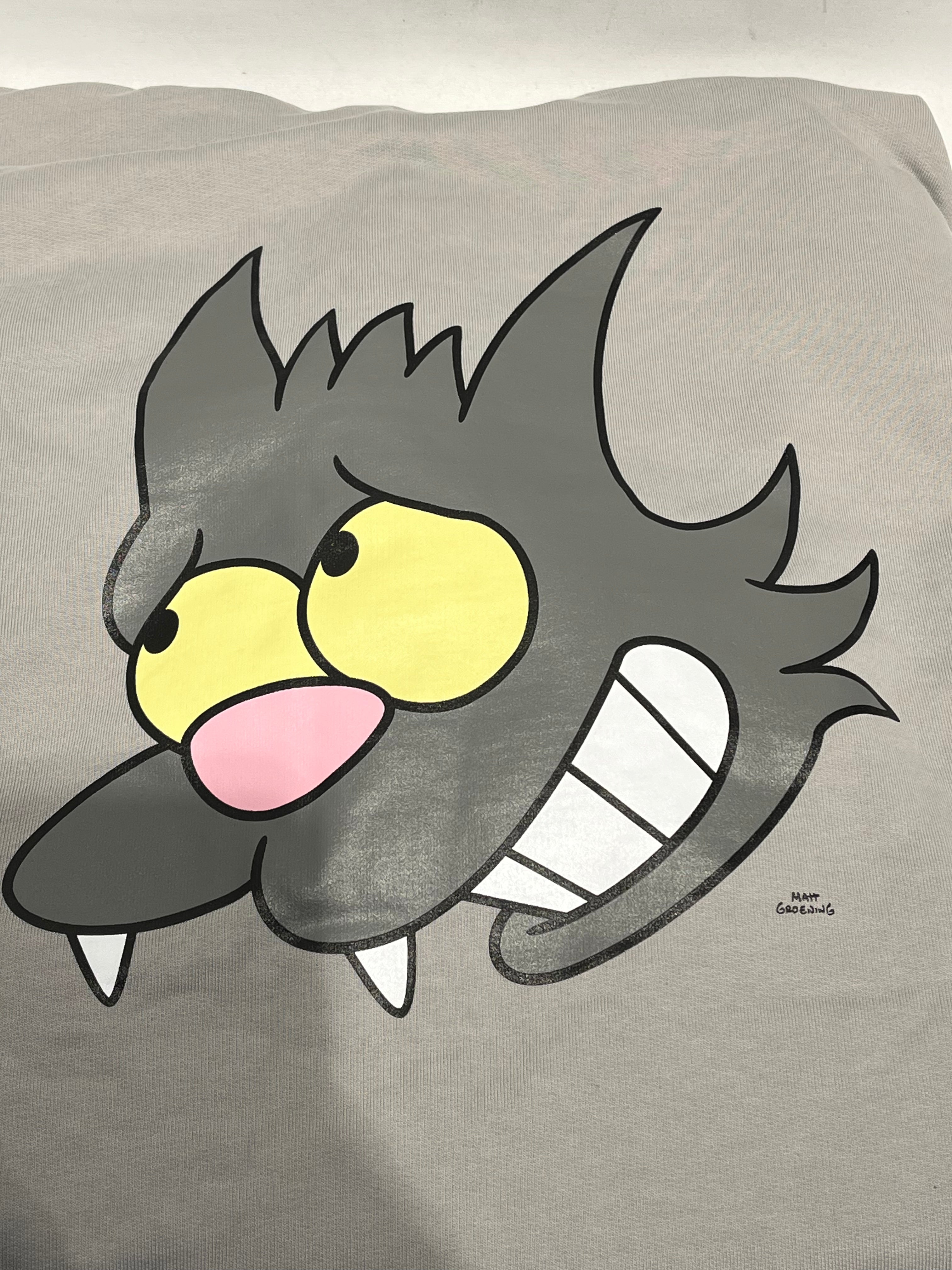 OCTOBERS VERY OWN(OVO)/Hoodie/S/Cotton/GRY/Yellow Owl/Simpsons view 4