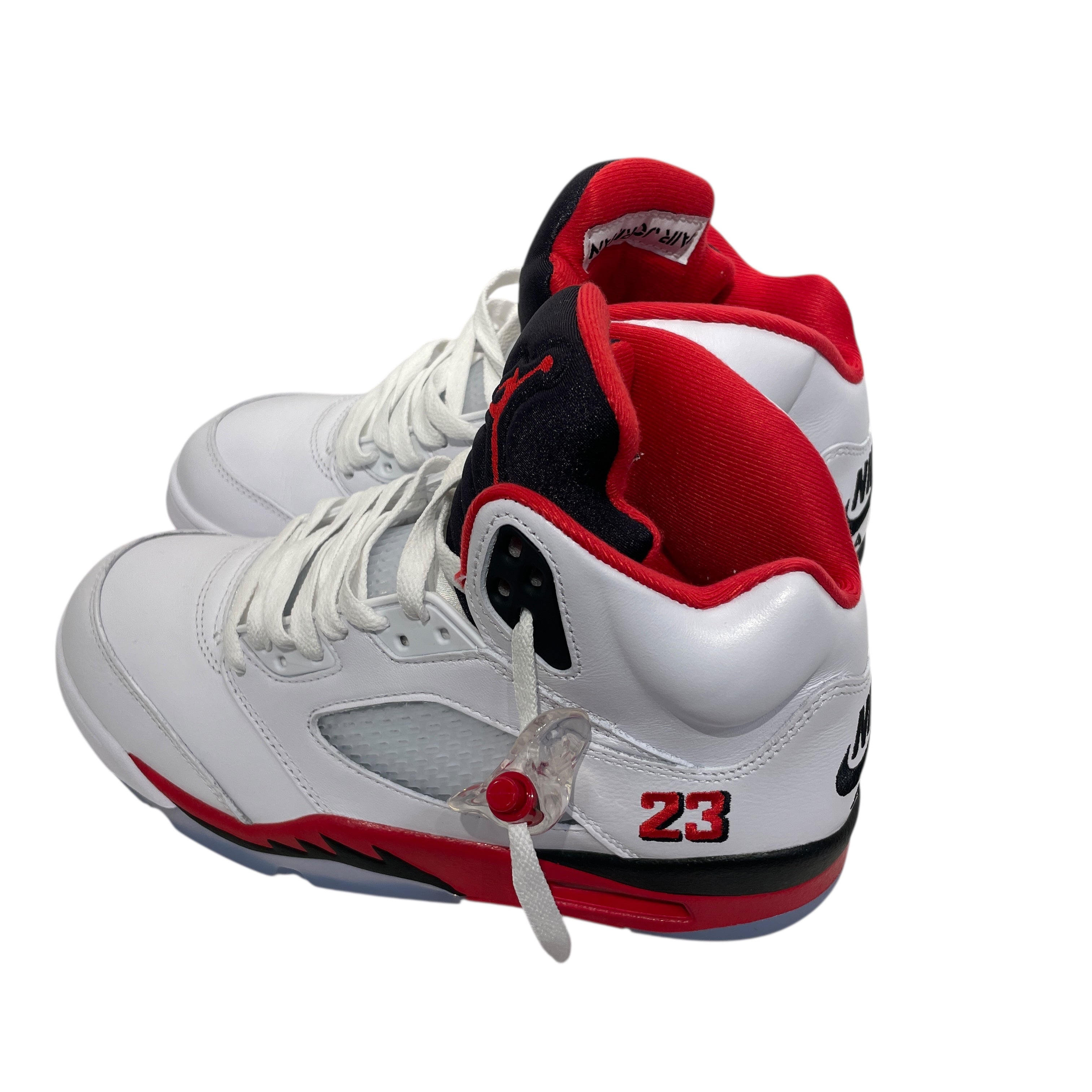 NIKE/AIR JORDAN 5/Hi-Sneakers/US 8/Leather/RED/HQ7978-101 view 2