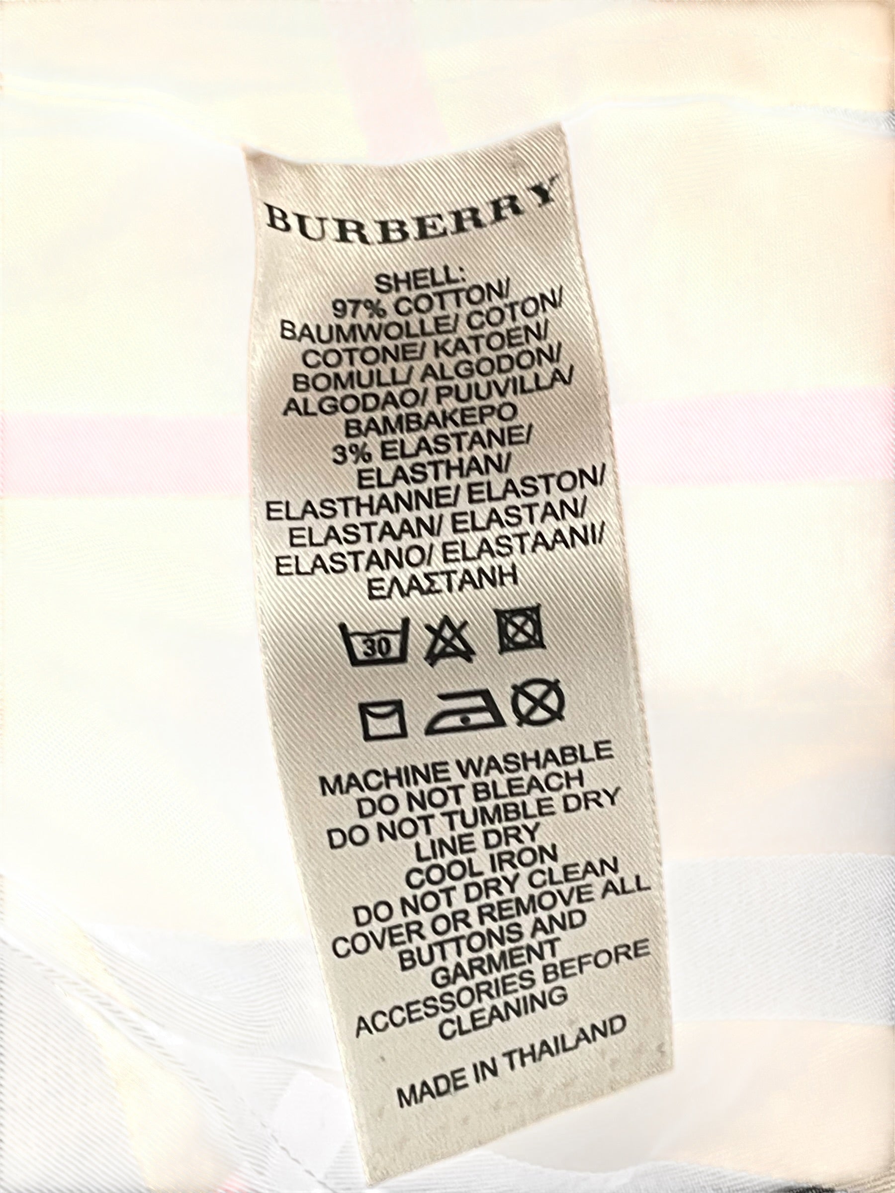 BURBERRY BRIT/Shirt/XS/Plaid/Cotton/MLT/Check Button Up view 4