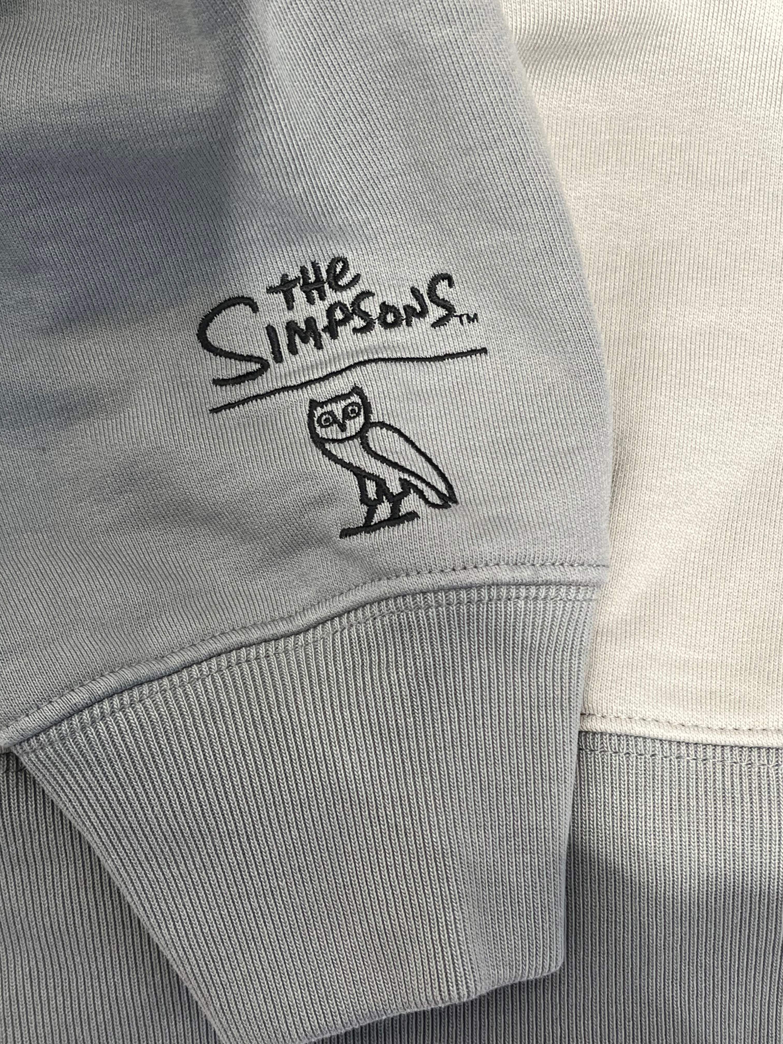 OCTOBERS VERY OWN(OVO)/Hoodie/S/Cotton/GRY/Yellow Owl/Simpsons view 5