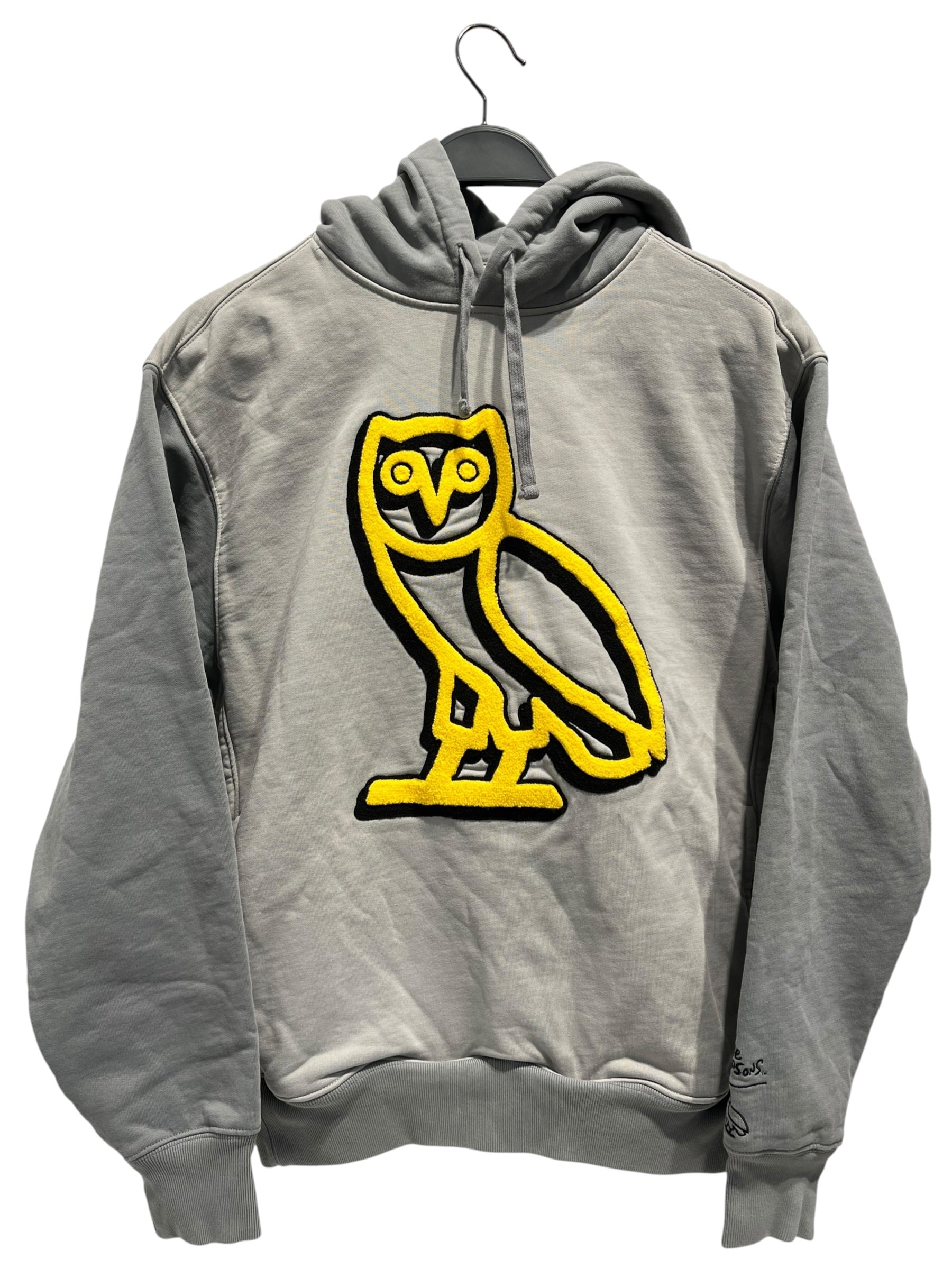 OCTOBERS VERY OWN(OVO)/Hoodie/S/Cotton/GRY/Yellow Owl/Simpsons view 1
