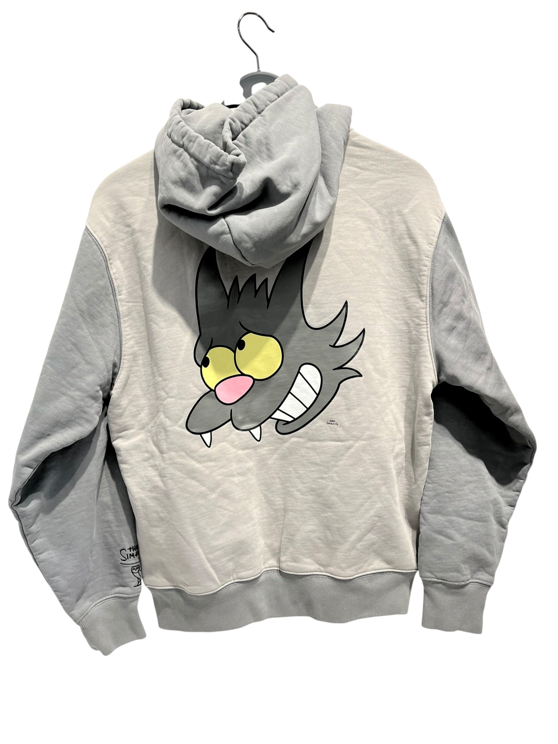 OCTOBERS VERY OWN(OVO)/Hoodie/S/Cotton/GRY/Yellow Owl/Simpsons view 2