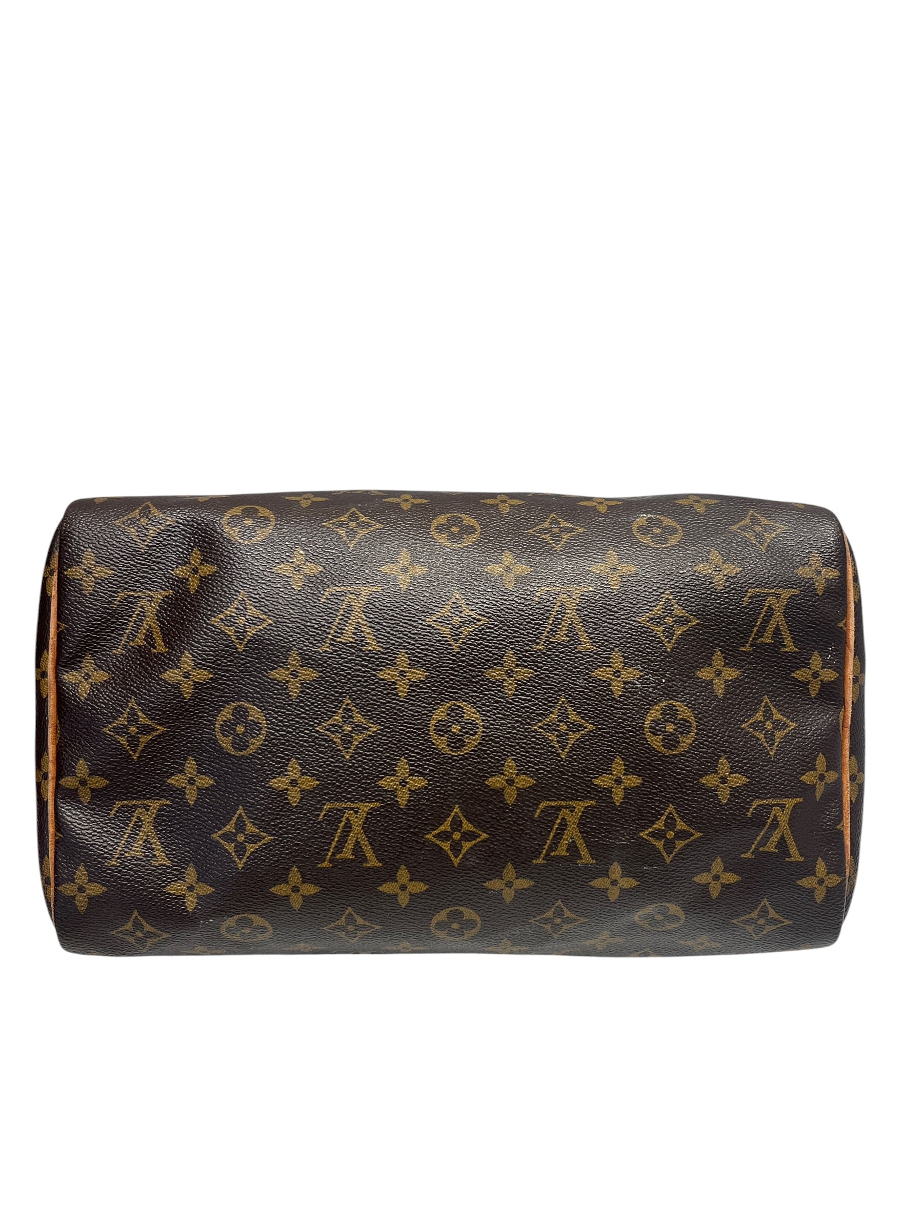 LOUIS VUITTON/Boston Bag/All Over Print/Leather/BRW/Speedy 30 TH0020 view 3