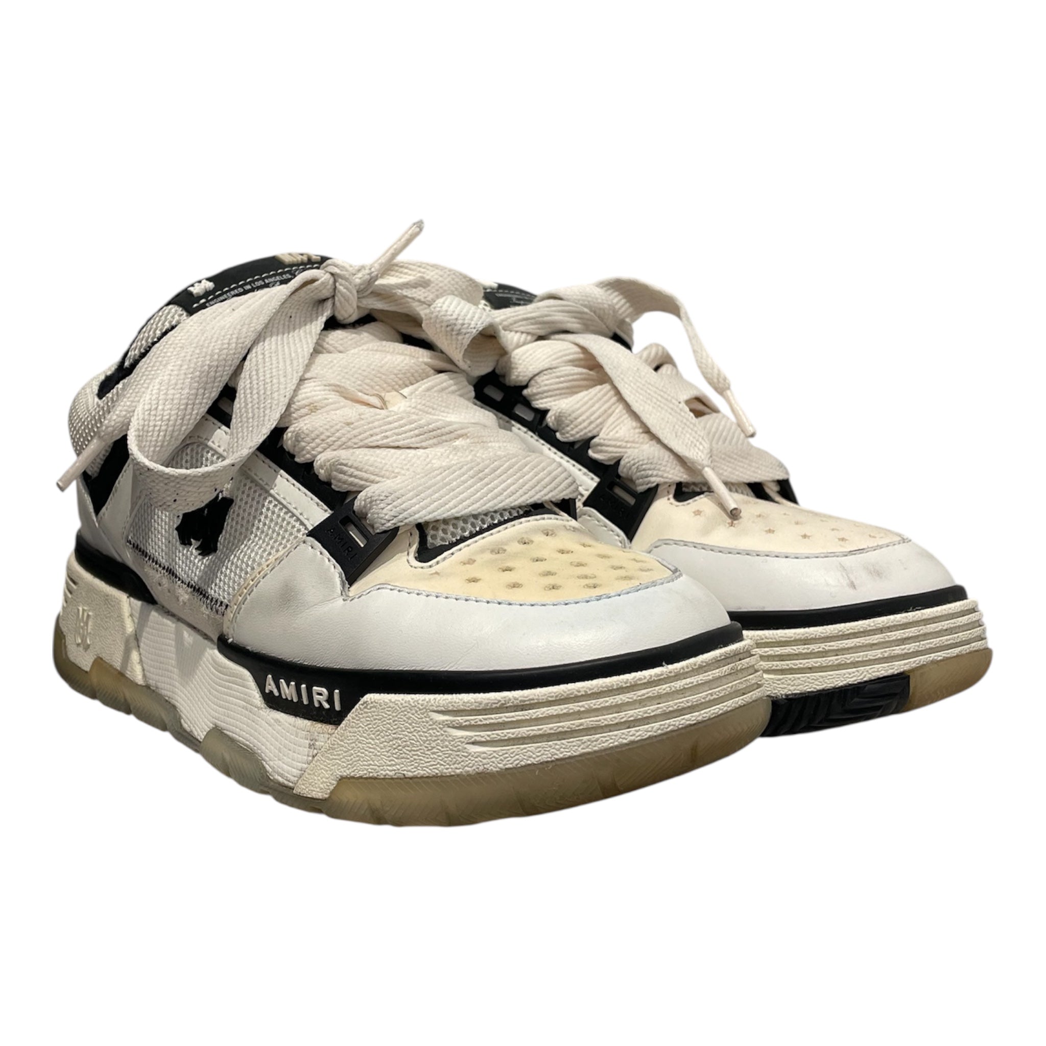 AMIRI/Low-Sneakers/US 8/WHT/U-Tip/stars on the toe view 1