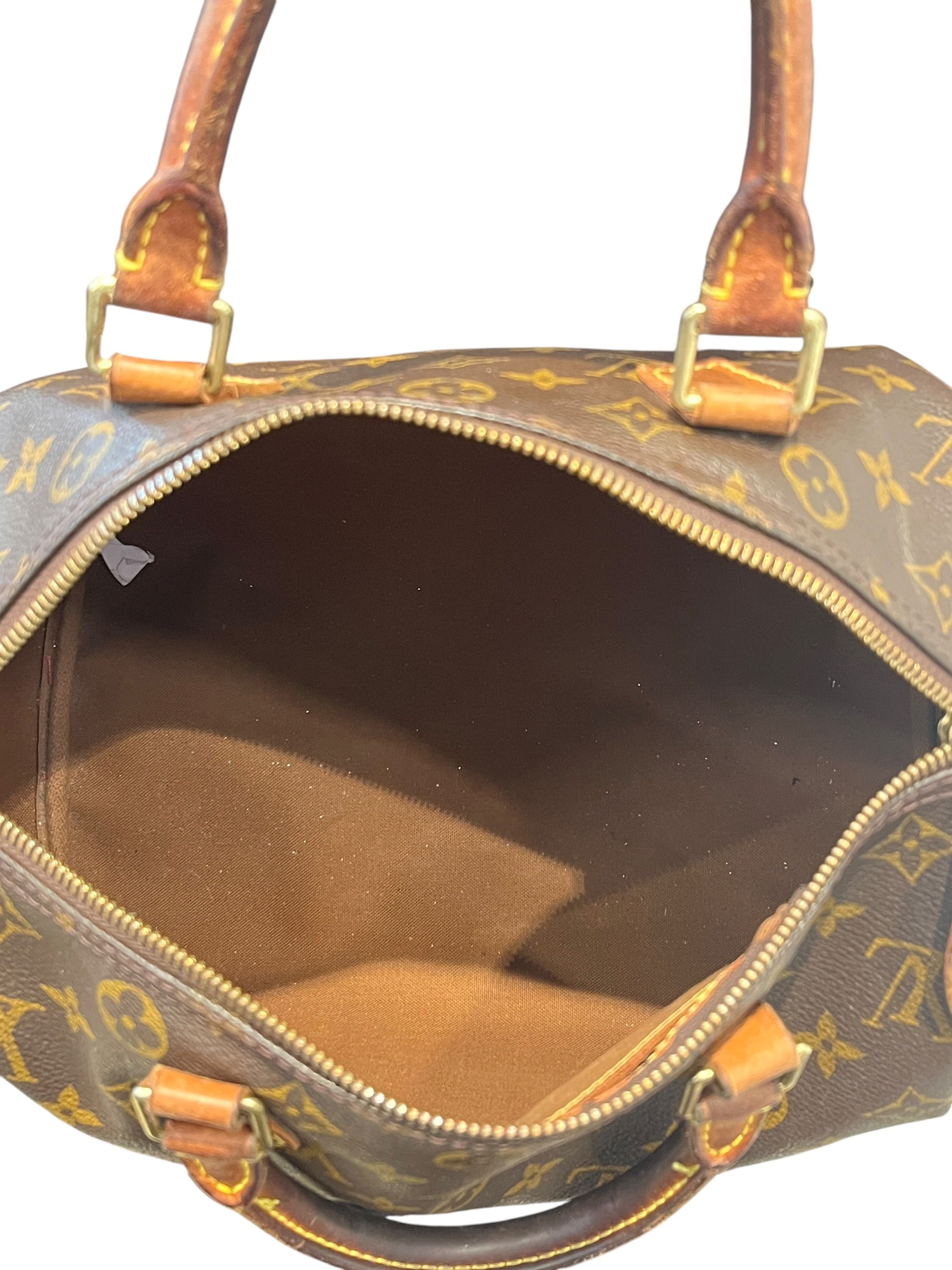 LOUIS VUITTON/Boston Bag/All Over Print/Leather/BRW/Speedy 30 TH0020 view 4