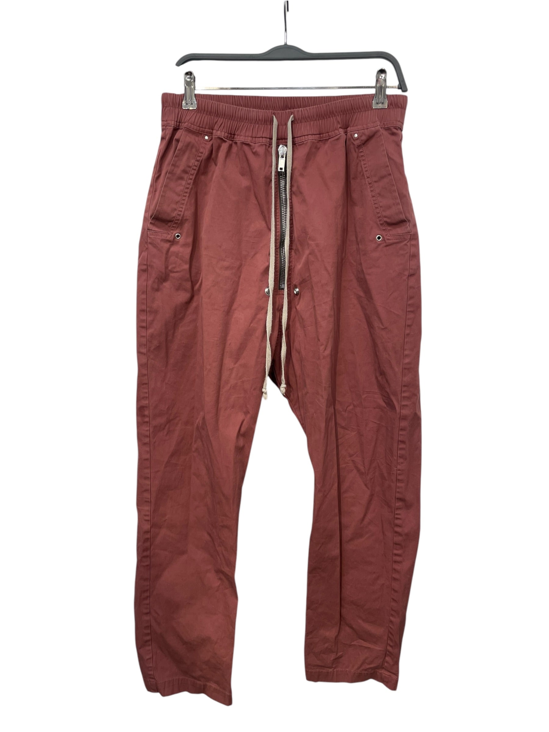 Rick Owens/Straight Pants/40/Cotton/RED/rosewood bella pants view 1