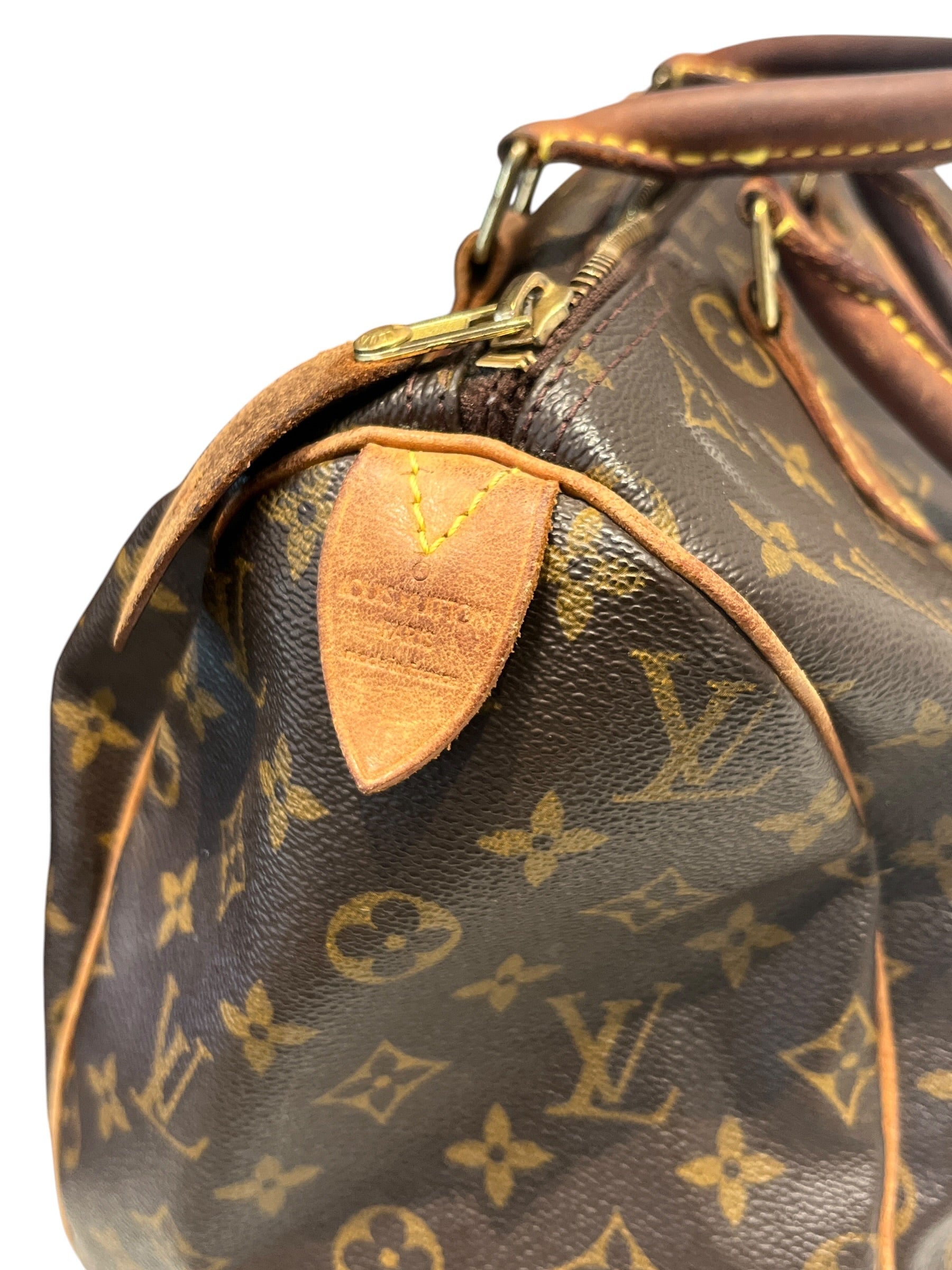 LOUIS VUITTON/Boston Bag/All Over Print/Leather/BRW/Speedy 30 TH0020 view 5