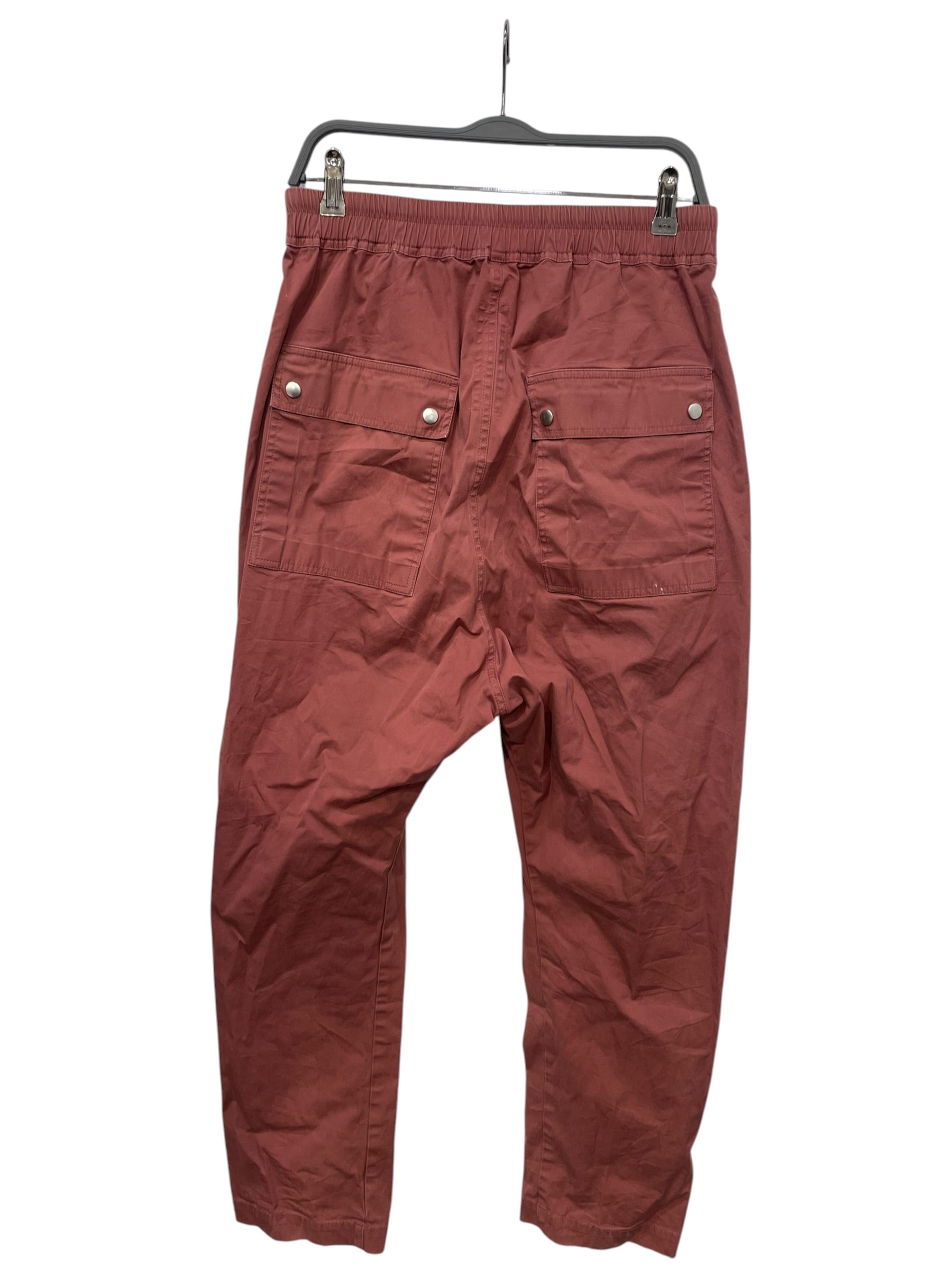 Rick Owens/Straight Pants/40/Cotton/RED/rosewood bella pants view 2