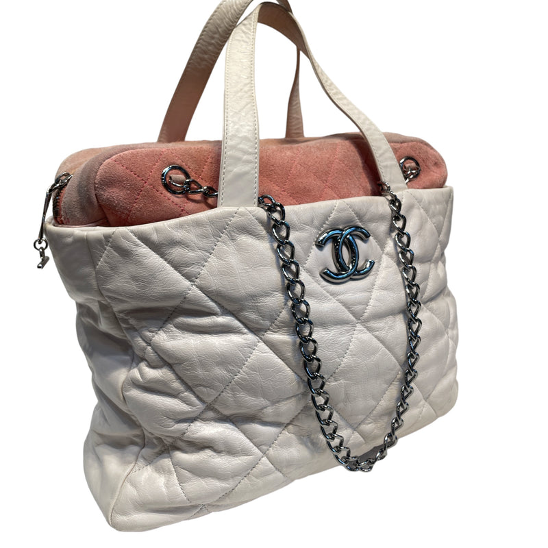 CHANEL/Tote Bag/Leather/WHT/portobello tote