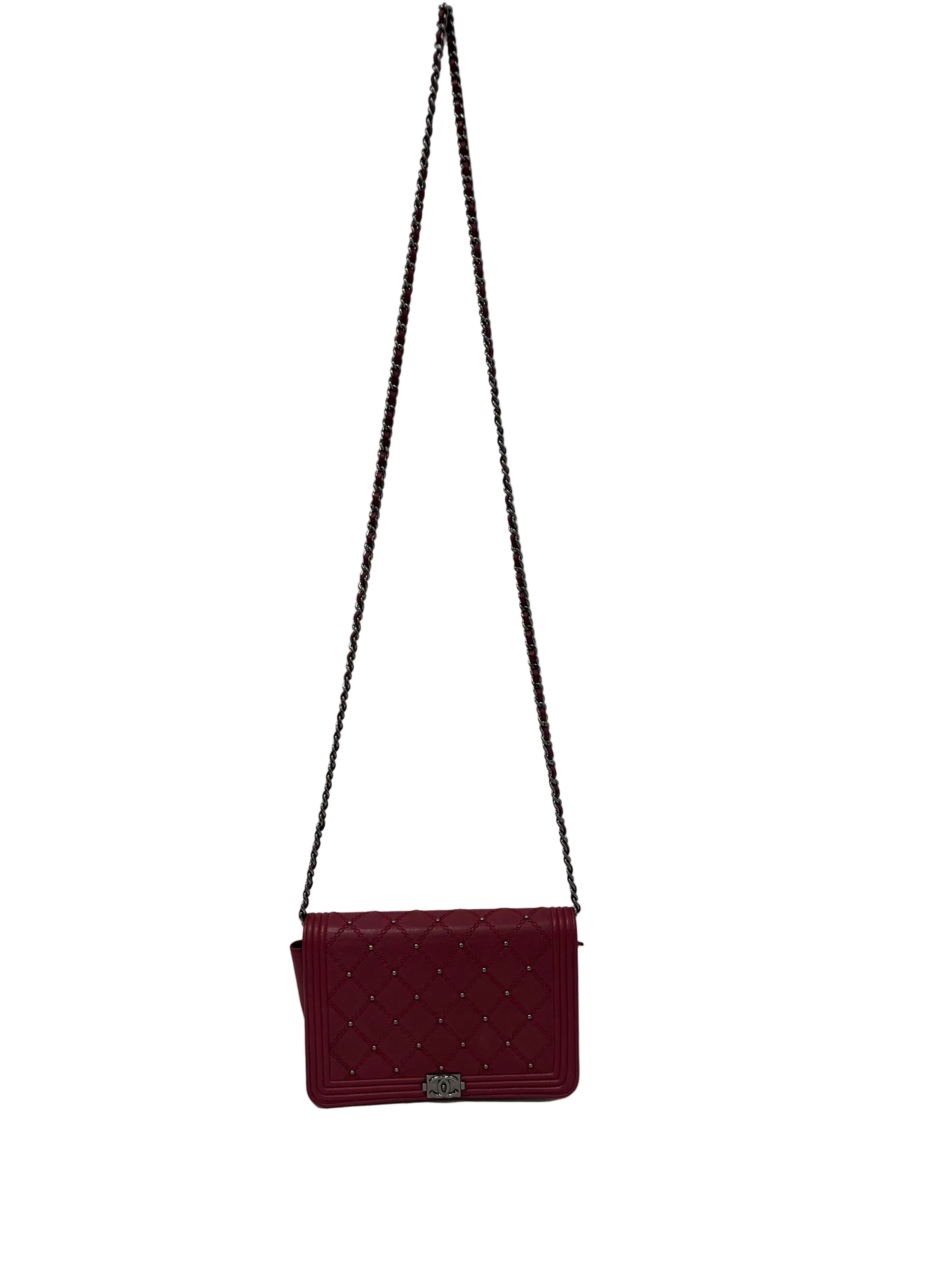 CHANEL/Cross Body Bag/Leather/BRD/BOY WALLET ON CHAIN 20221806 view 1