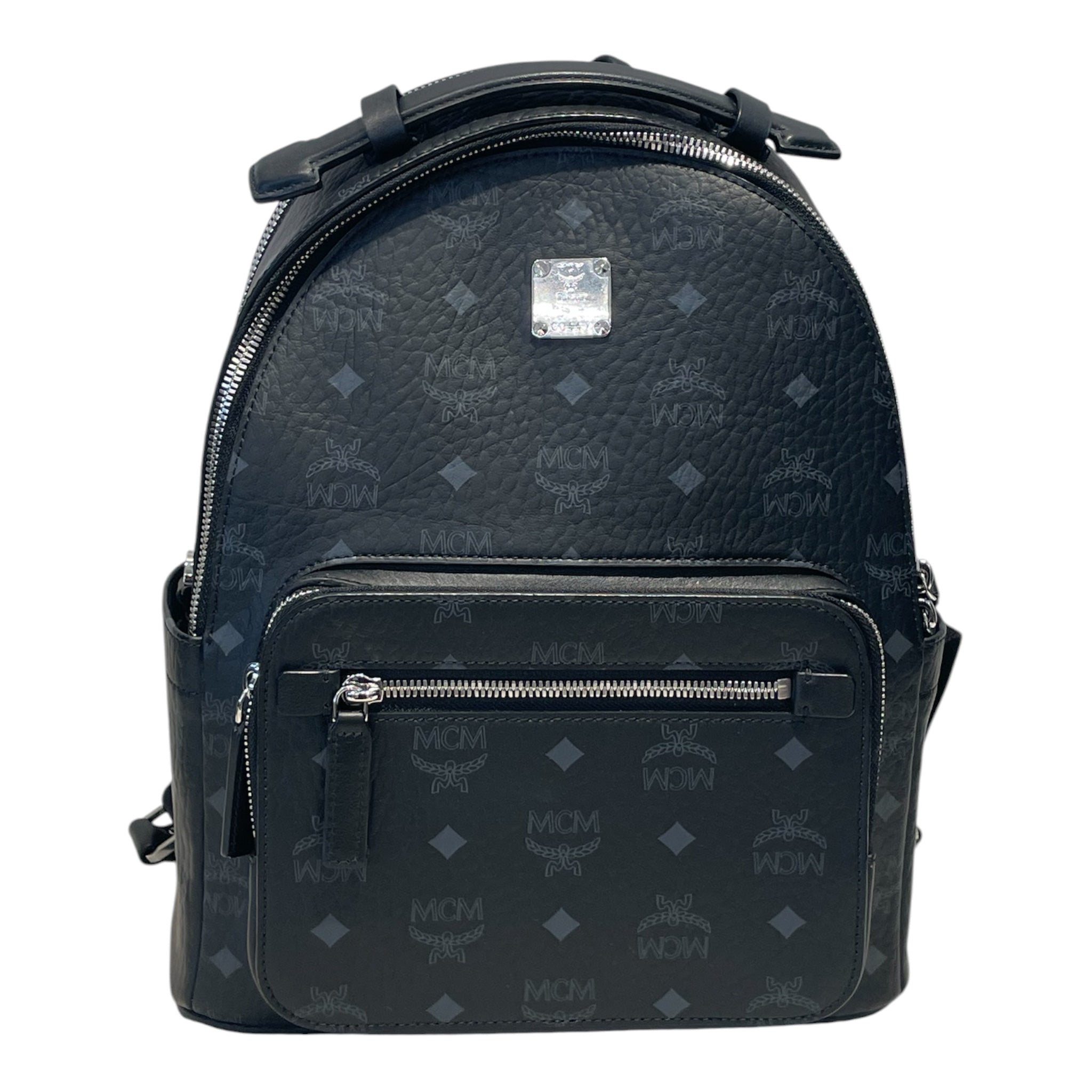 MCM/Backpack/Leather/BLK/VISETOS CANVAS view 1