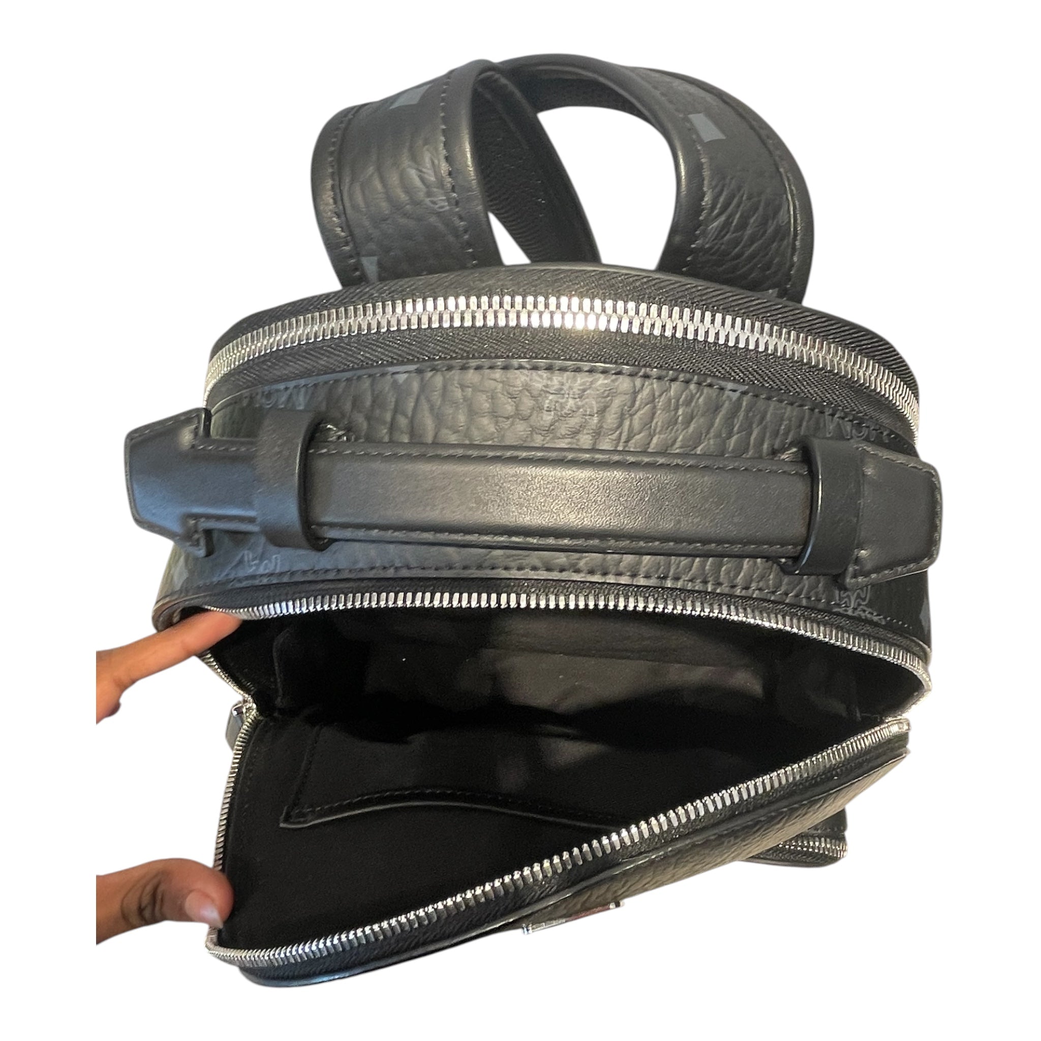 MCM/Backpack/Leather/BLK/VISETOS CANVAS view 4