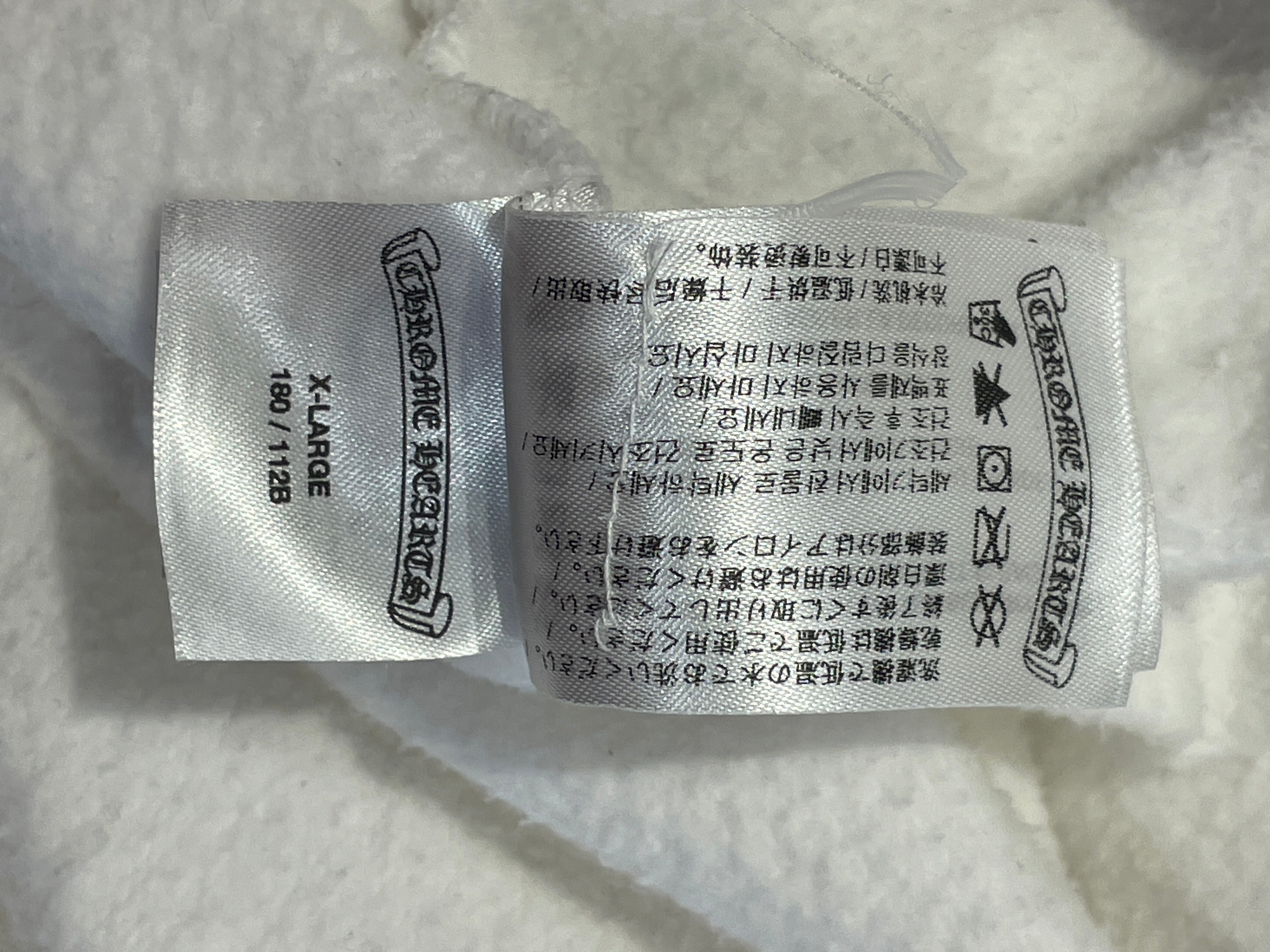 CHROME HEARTS/Hoodie/XL/Cotton/WHT/Oversize/PINK TEXT + HORSESHOE LOGO view 5