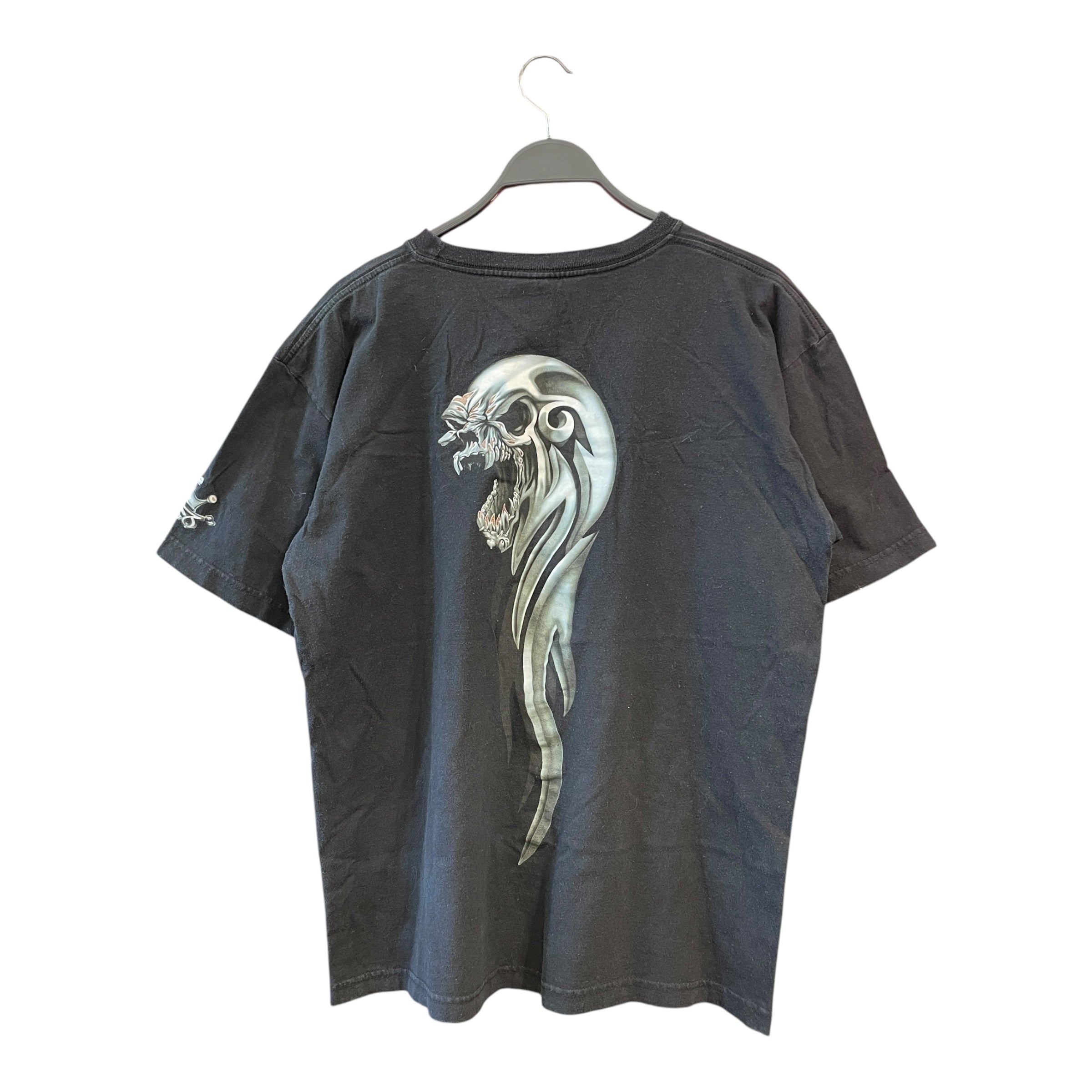 JNCO/T-Shirt/L/Cotton/BLK/Graphic/Flame Skull Graphic view 2