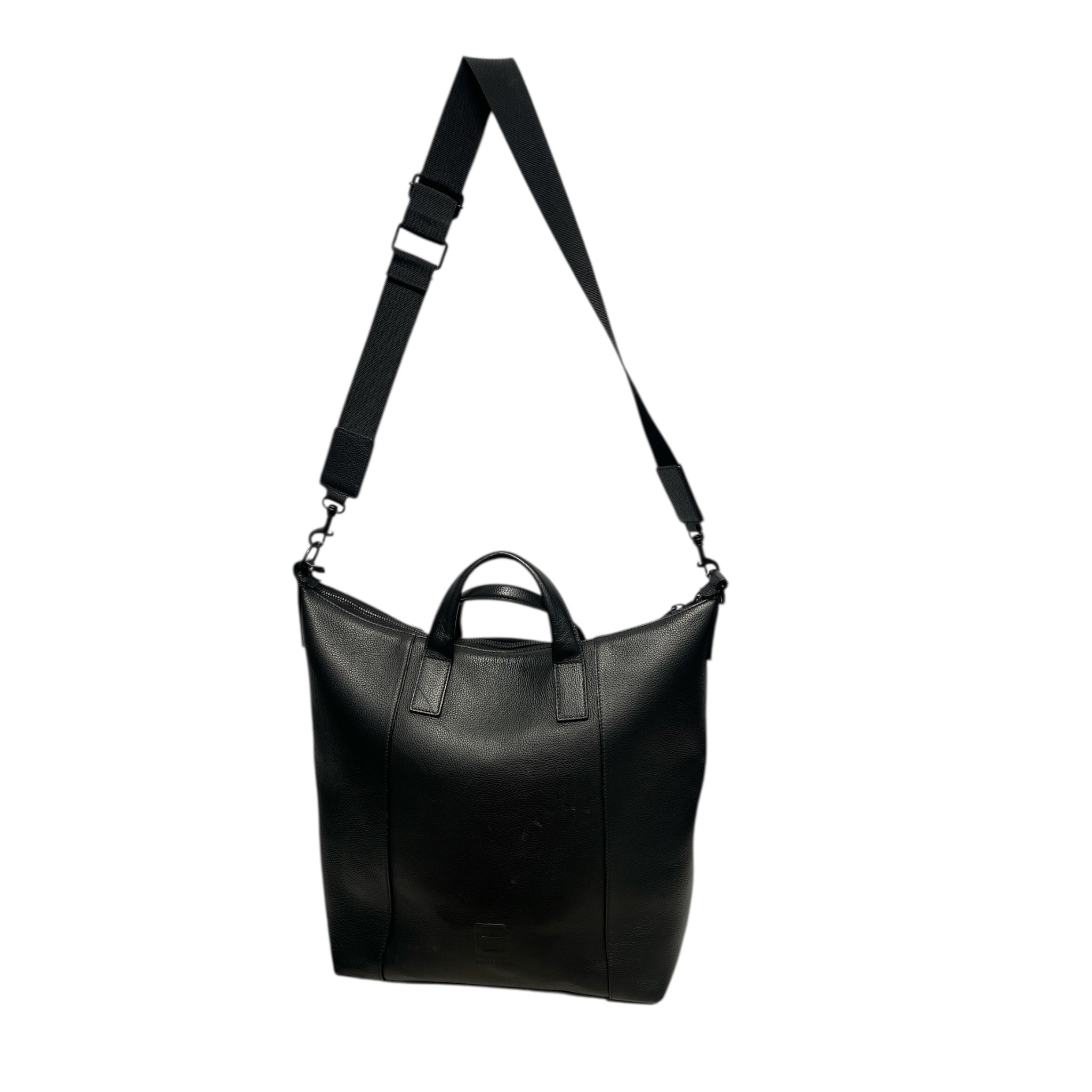 BALENCIAGA/Tote Bag/Leather/BLK/Hourglass Zip Tote view 1