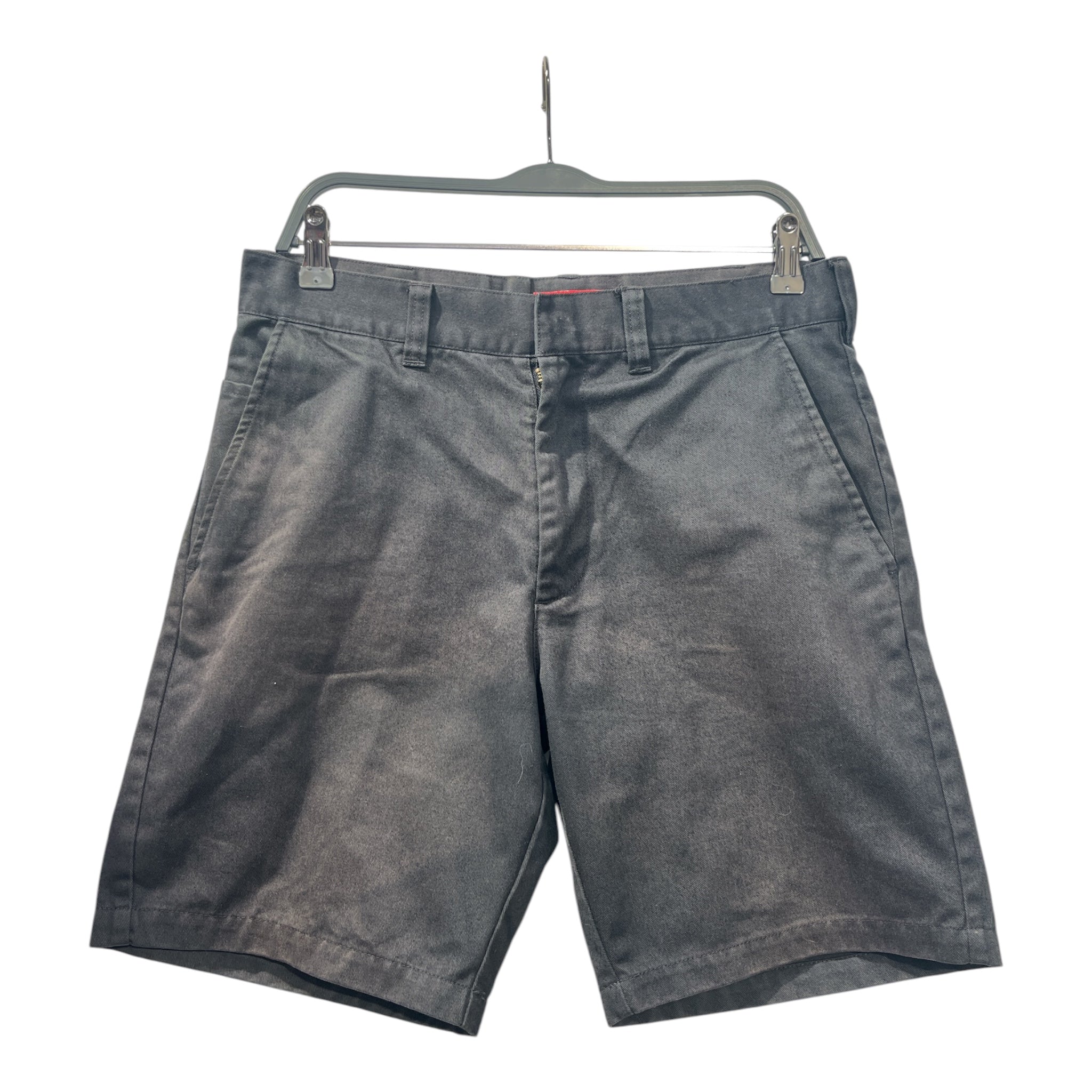 Supreme/Shorts/30/Cotton/BLK/BLACK SHORT RED LOGO ON BACK view 1