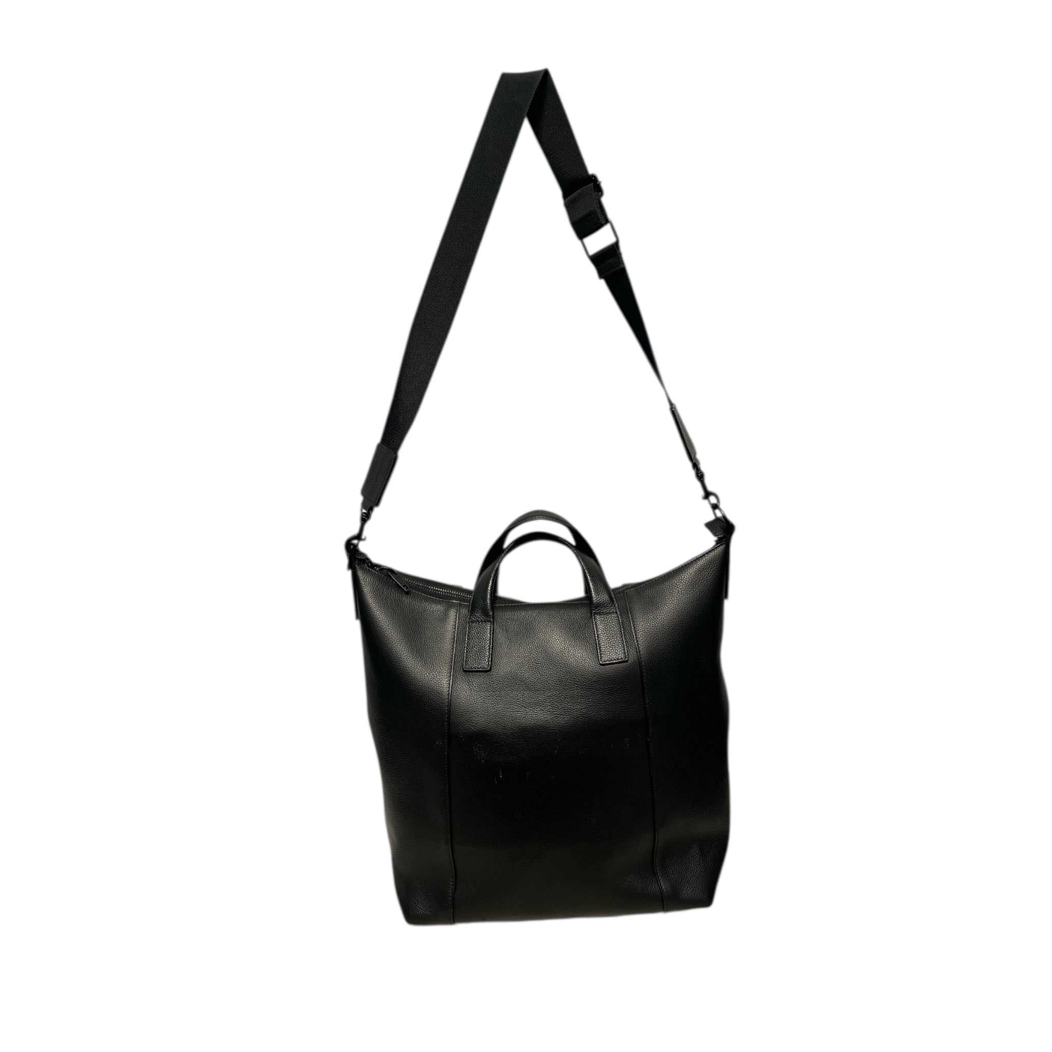 BALENCIAGA/Tote Bag/Leather/BLK/Hourglass Zip Tote view 2