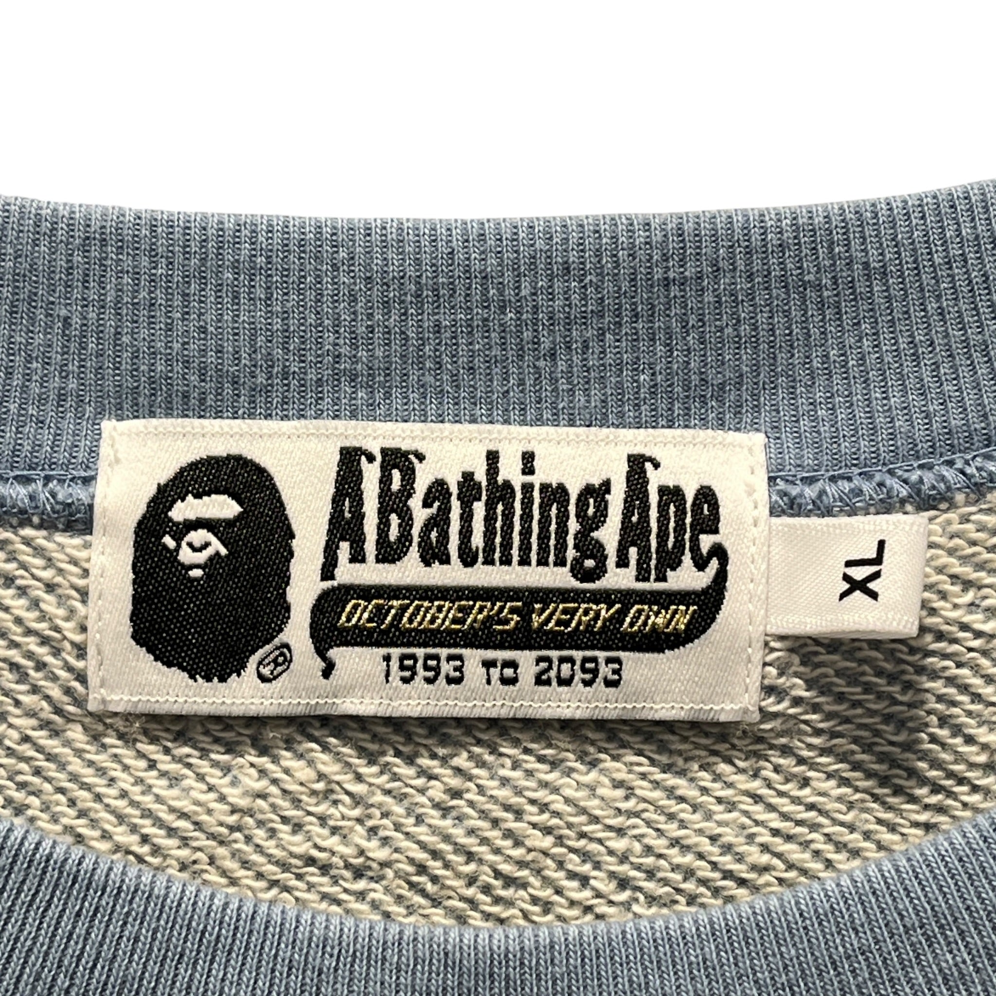 A BATHING APE/Sweater/XL/Graphic/Cotton/BLU/SKY BLUE OVO view 3